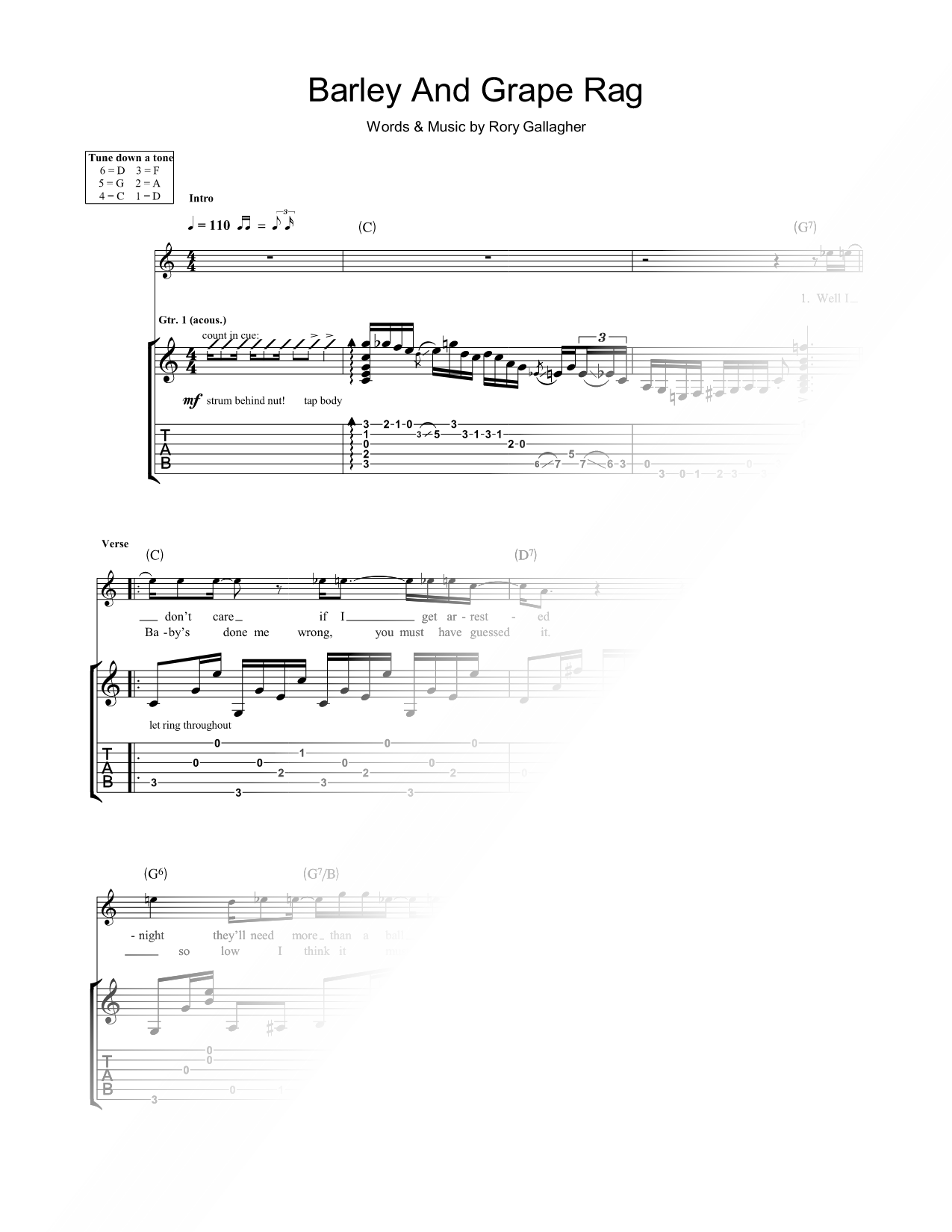 Barley and Grape Rag