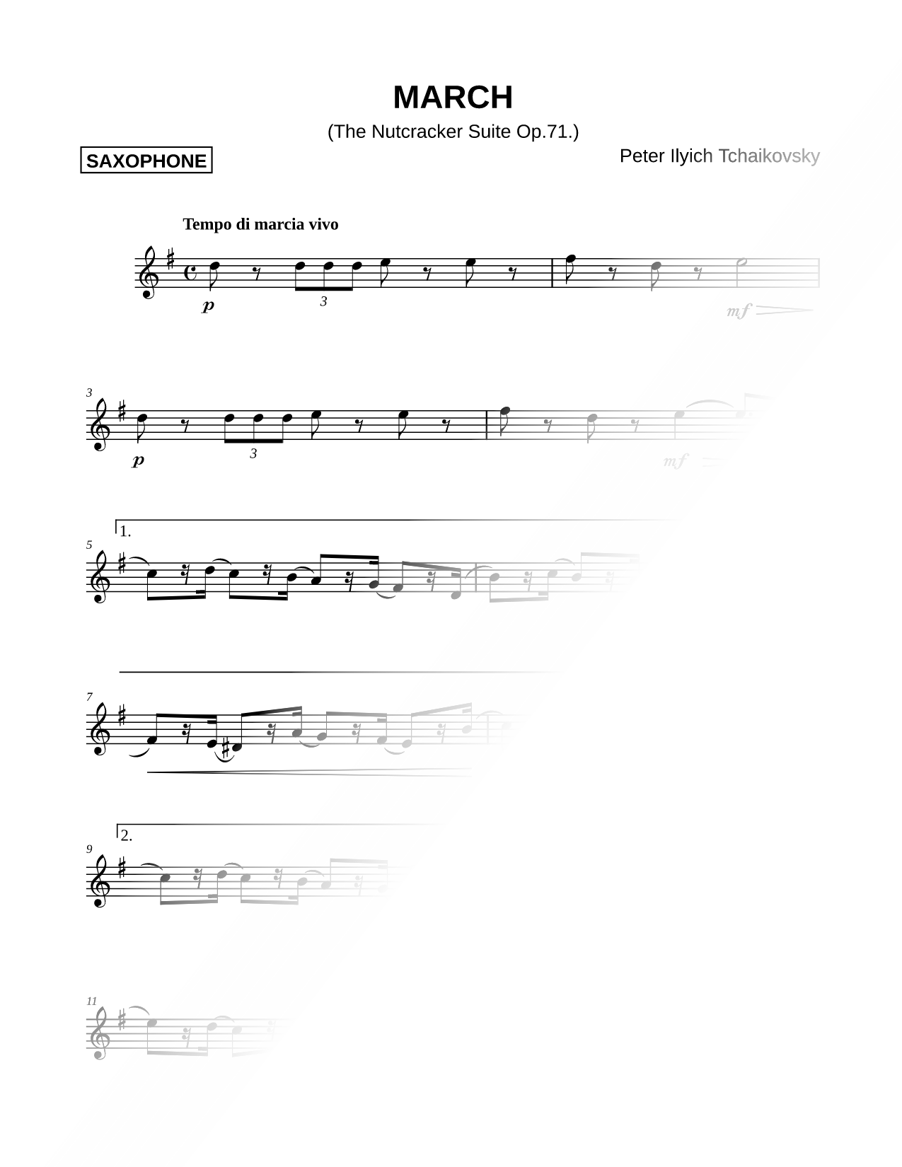 March from the Nutcracker Suite [Main Theme]