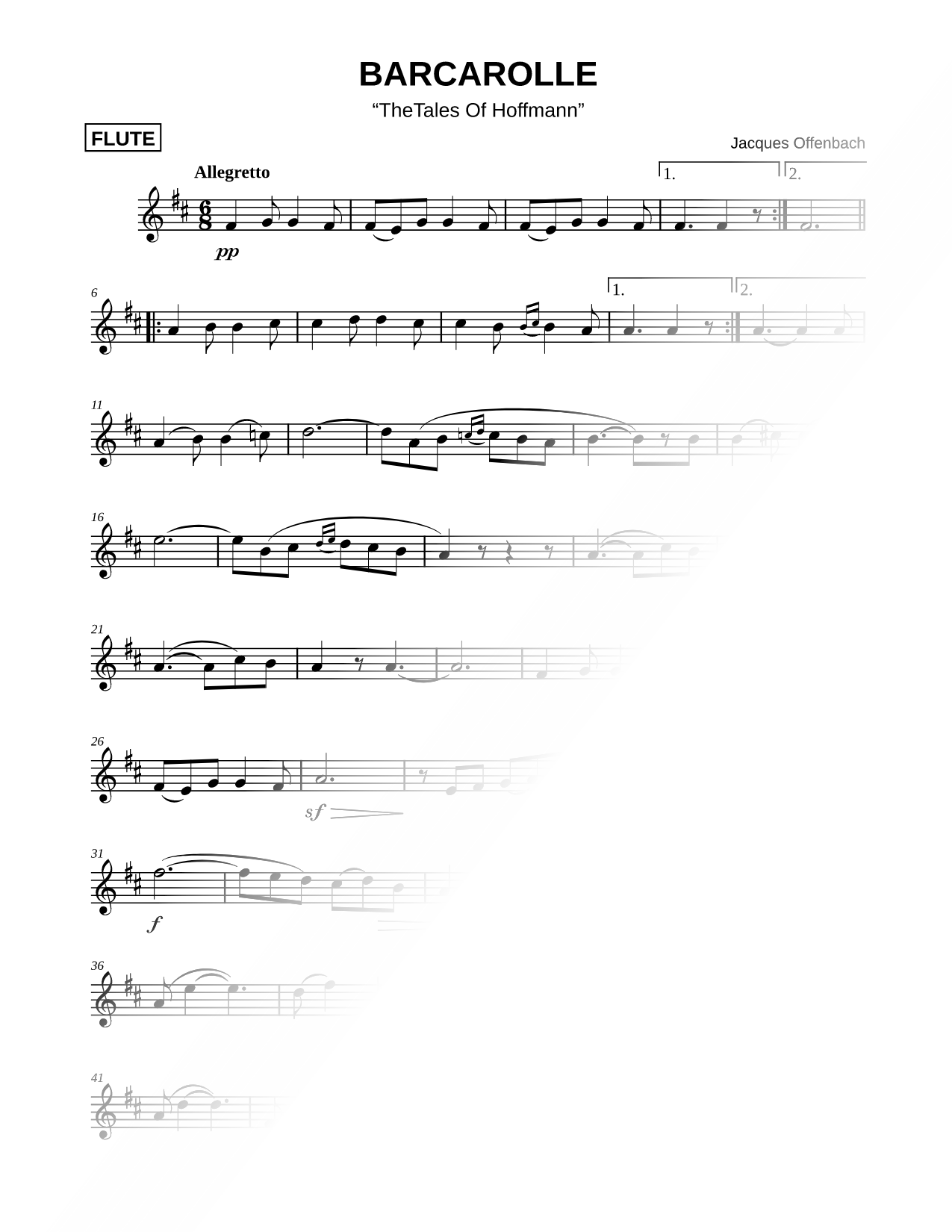 Barcarolle [Main Theme]