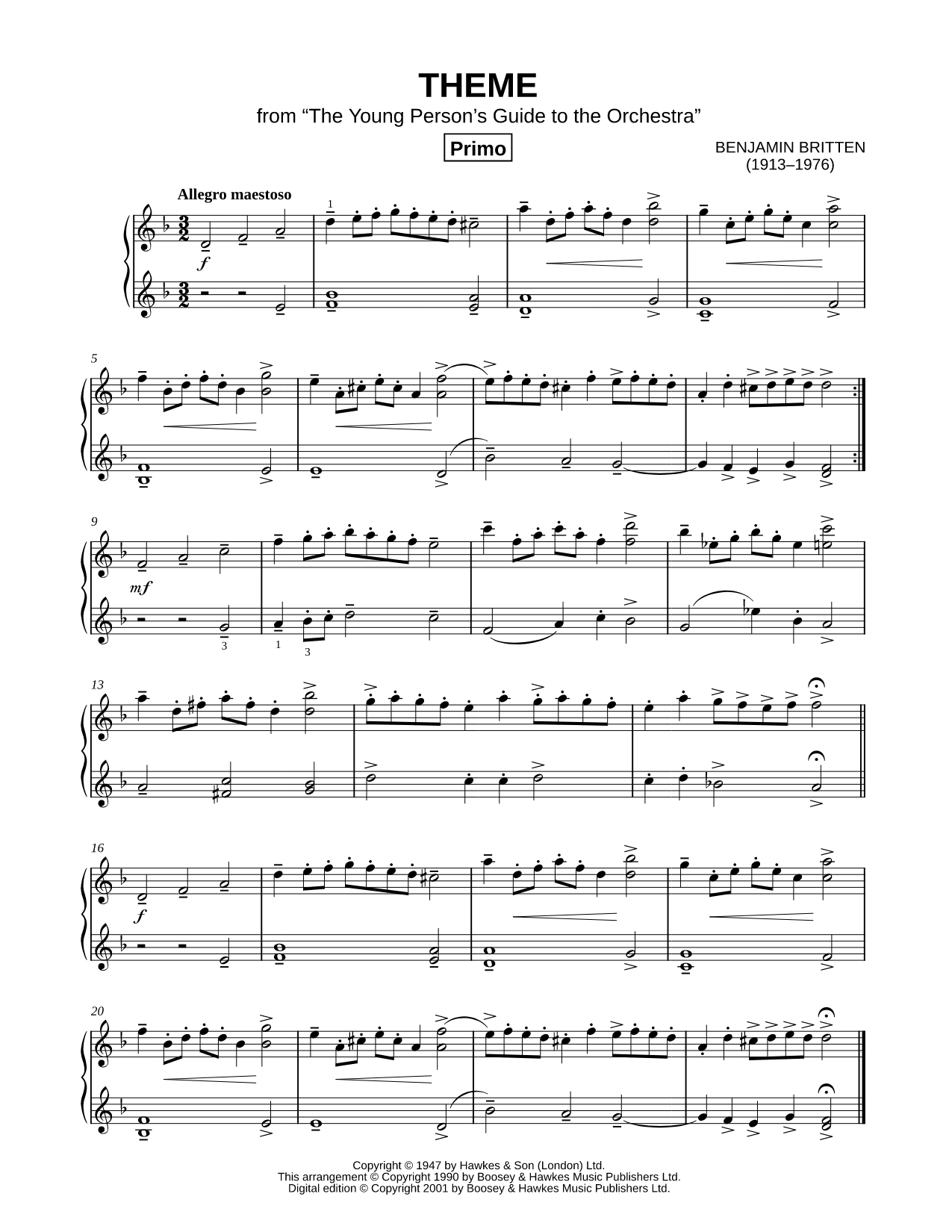 Theme from The Young Person's Guide to the Orchestra