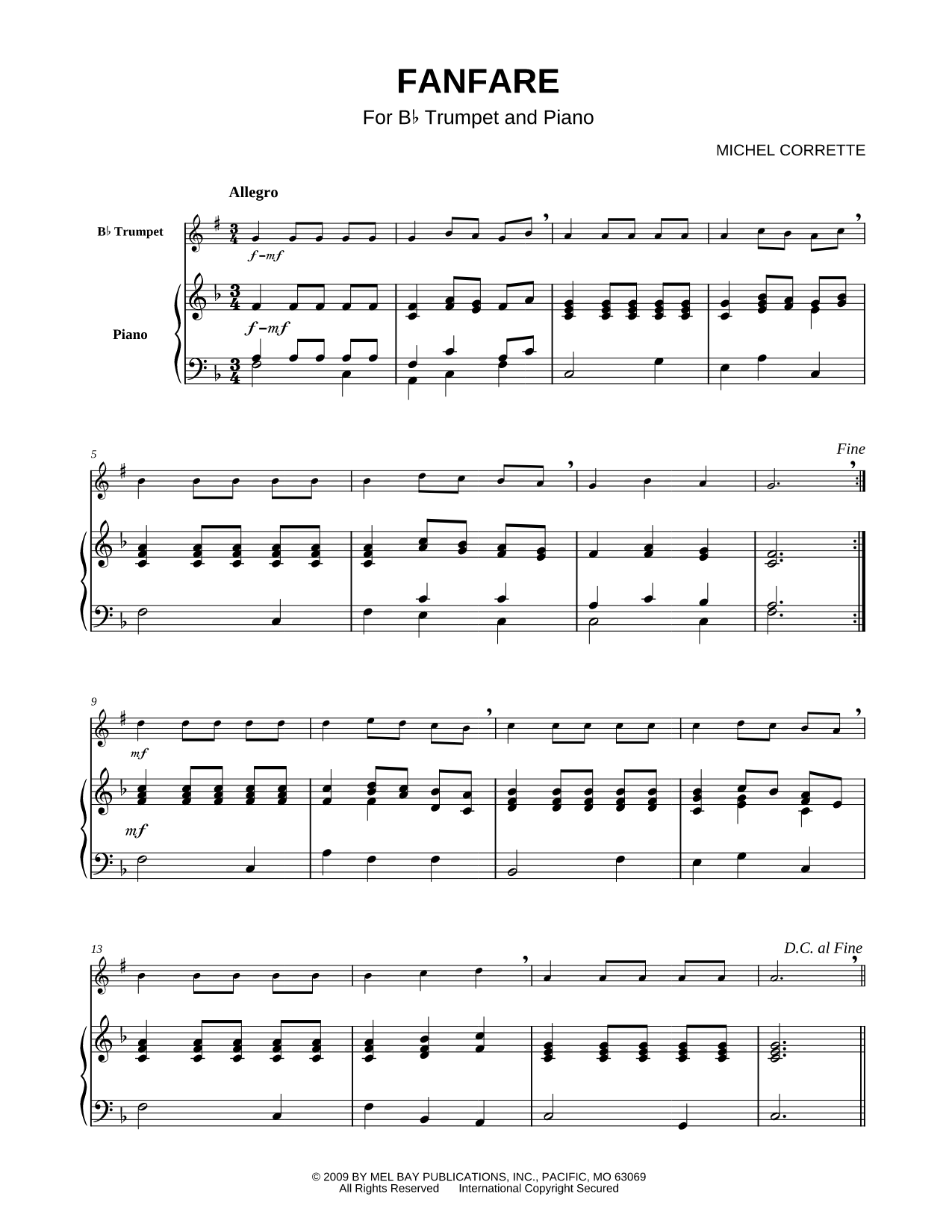 Fanfare - Trumpet & Piano