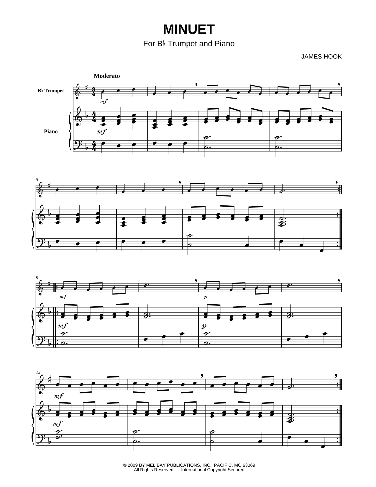 Minuet - Trumpet & Piano