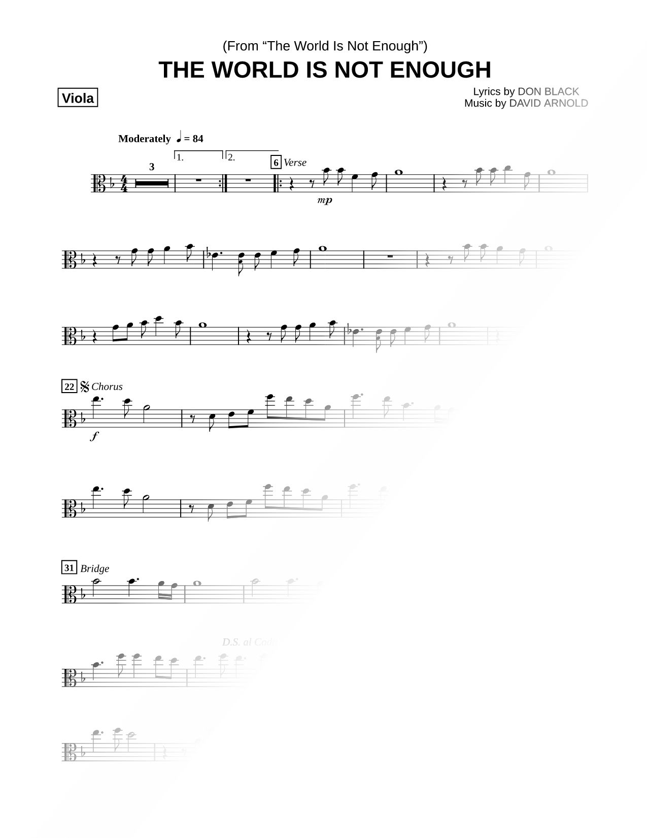 The World Is Not Enough - Viola