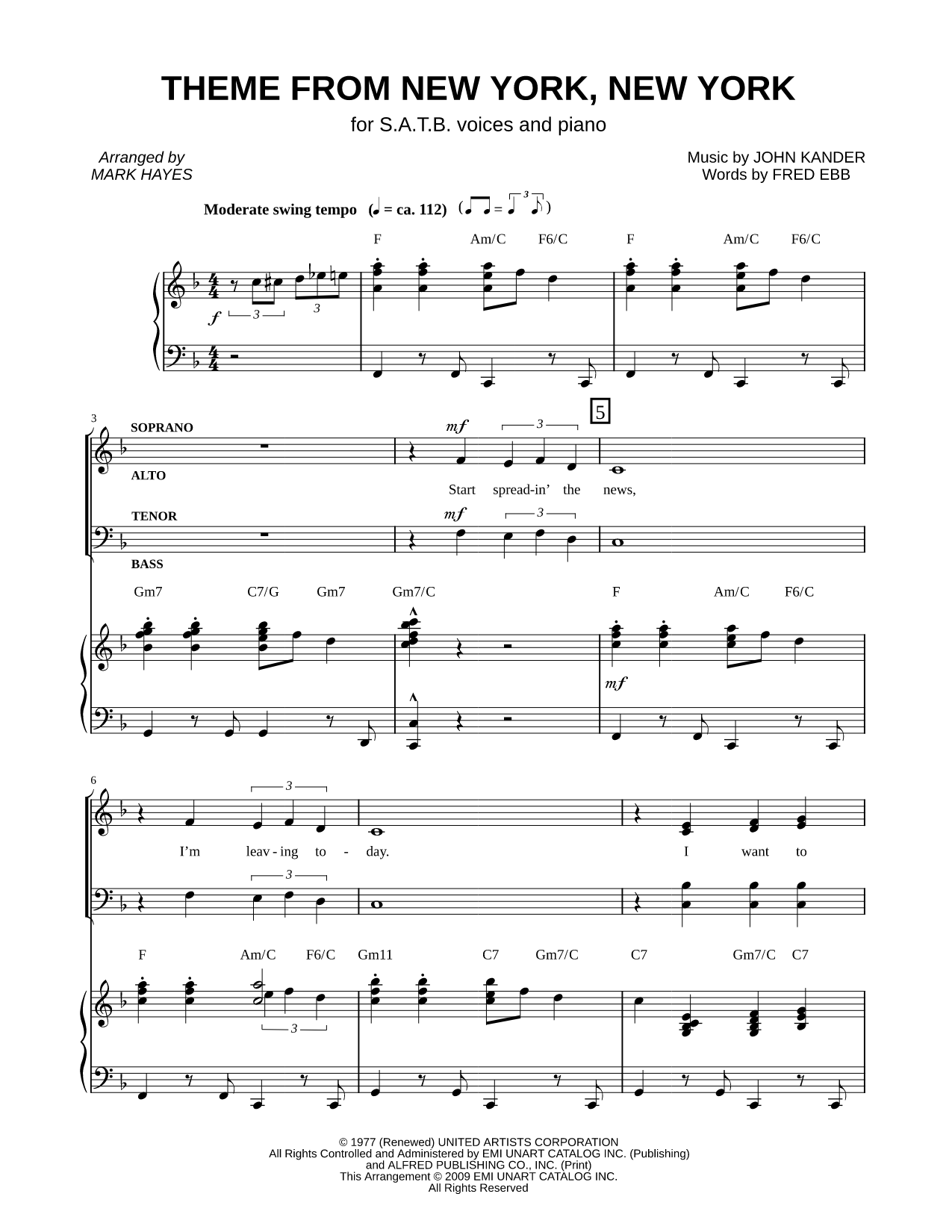 Theme from New York, New York