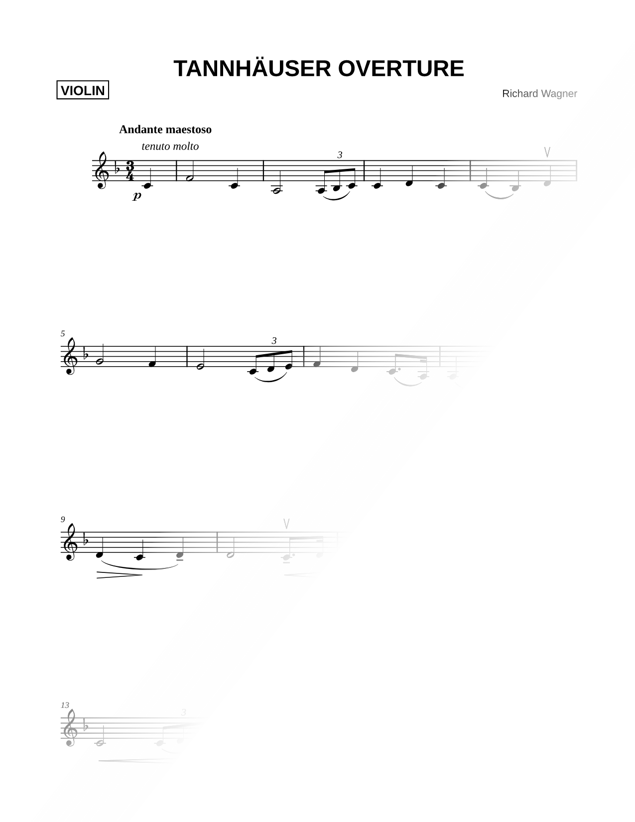 Tannhäuser Overture [Theme Excerpt]