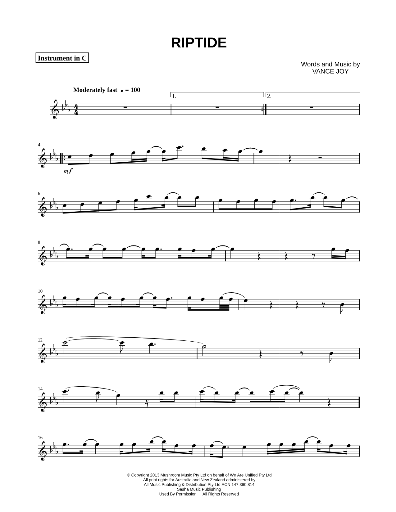 Riptide - C Instrument