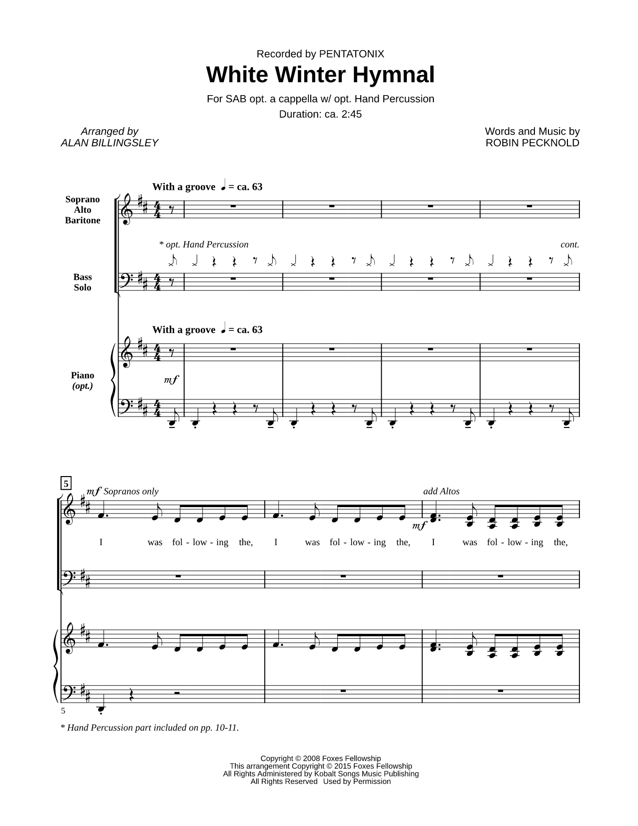 White Winter Hymnal