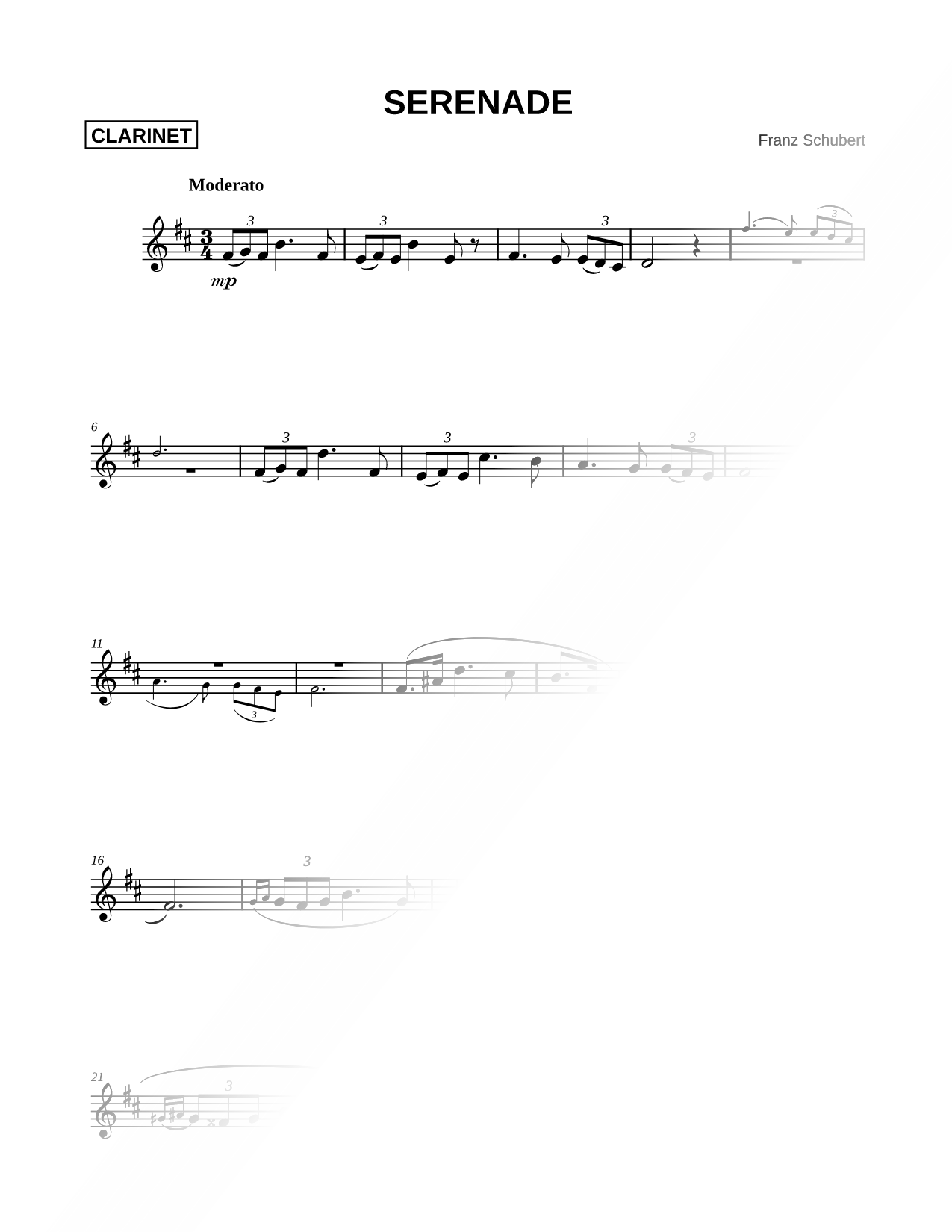 Serenade from Swan Song, D. 957 [Main Theme]