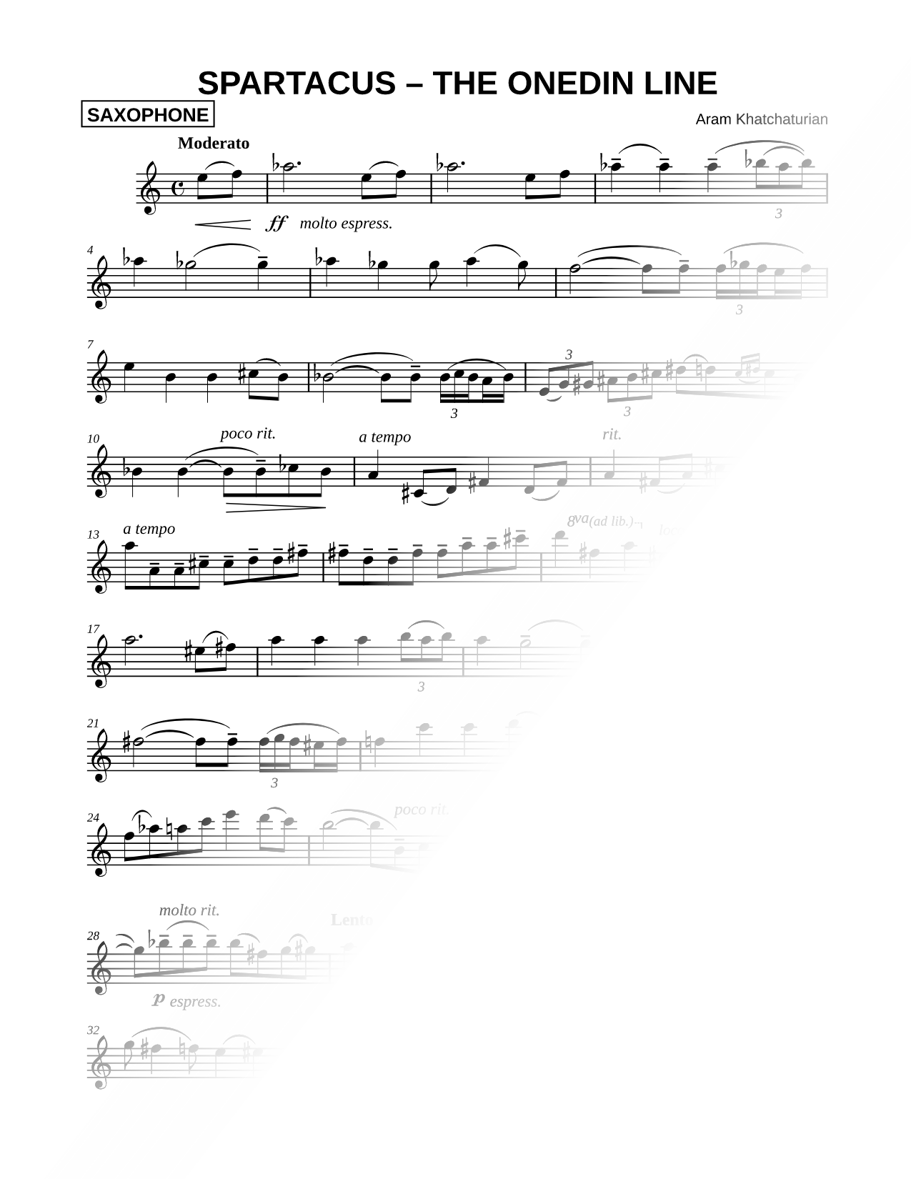 Adagio of Spartacus and Phrygia (The Onedin Line) [Excerpt]