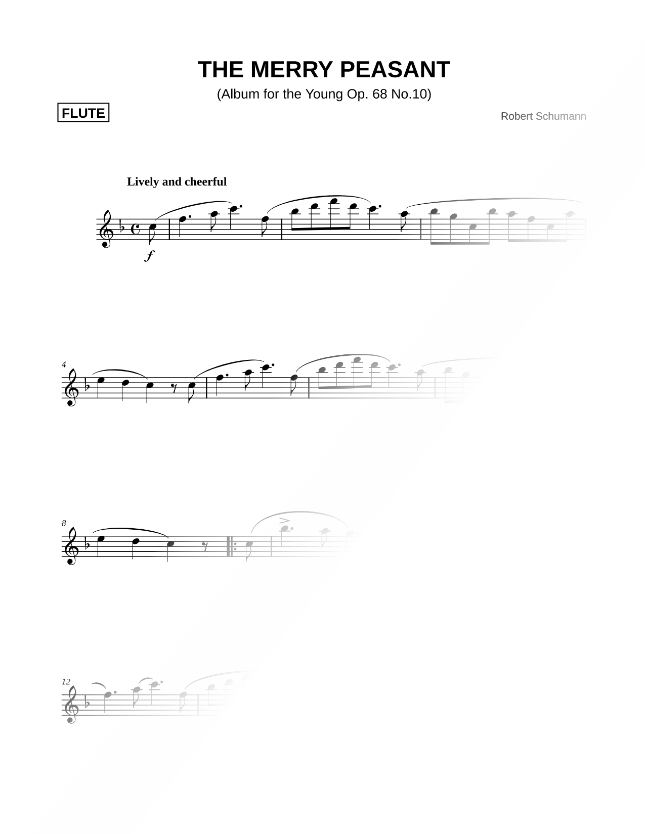 Album for the Young, Op. 68, No. 10 - The Merry Peasant [Main Theme]