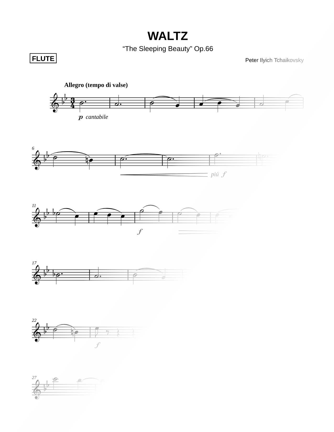 Waltz from Sleeping Beauty, Op. 66 [Main Theme]