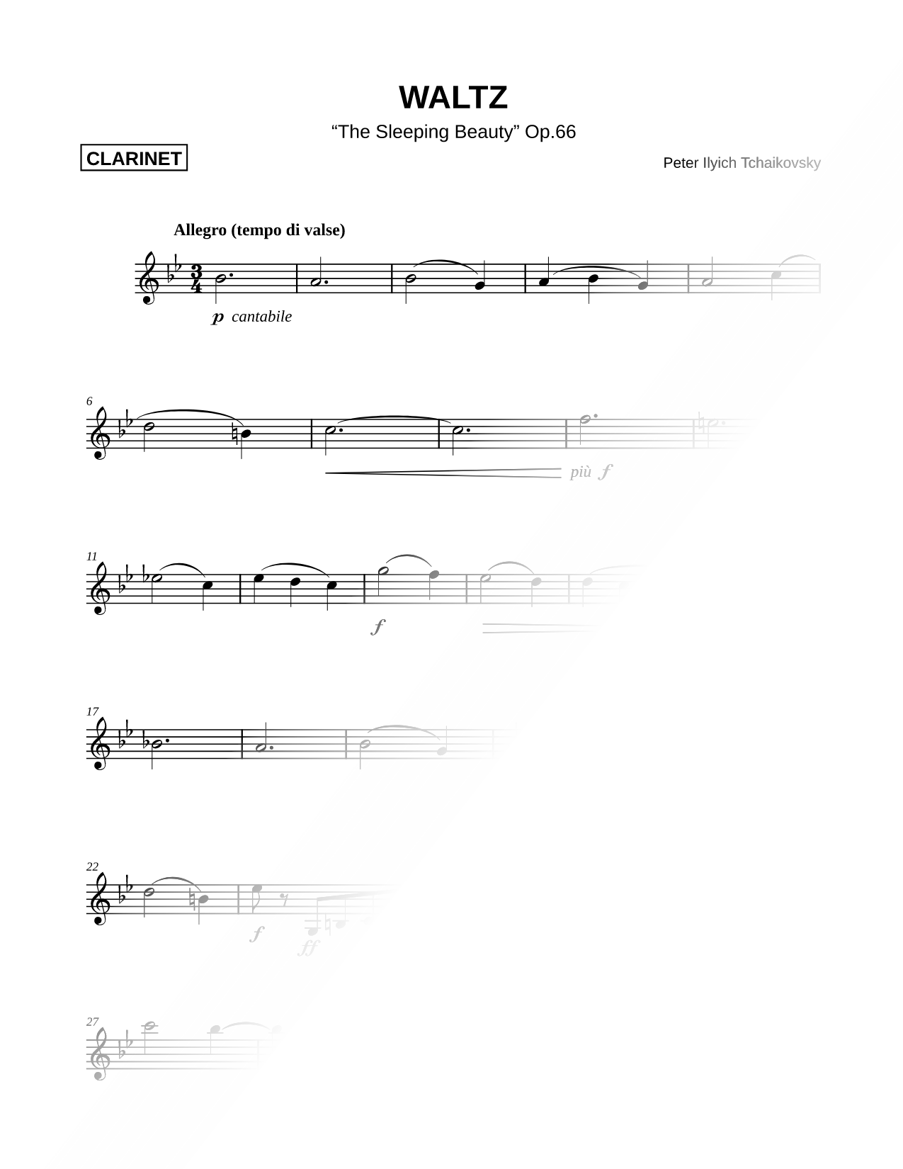 Waltz from Sleeping Beauty, Op. 66 [Main Theme]