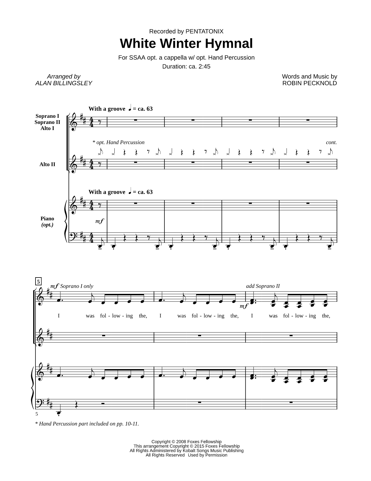 White Winter Hymnal