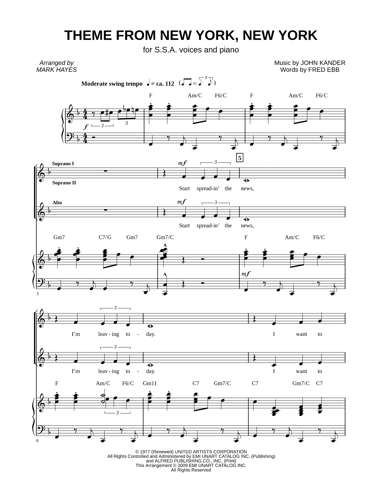 Theme from New York, New York