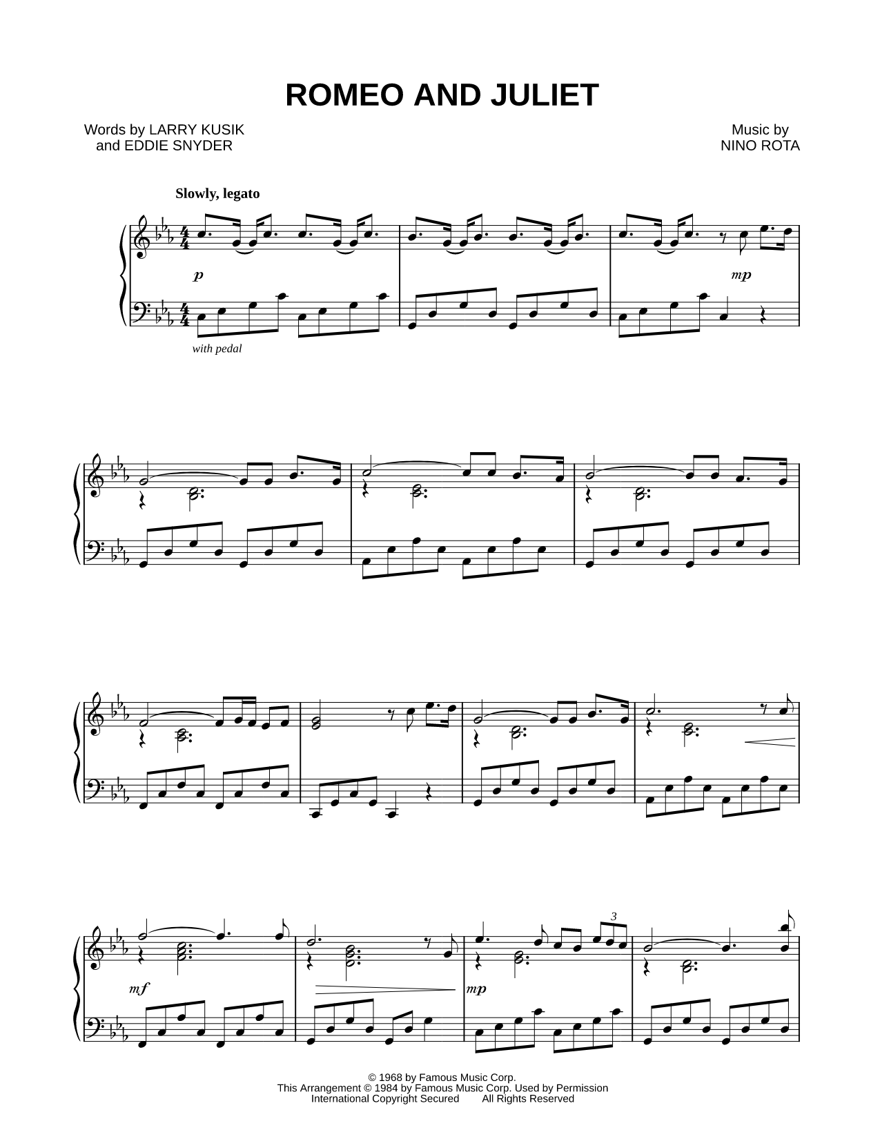 Romeo and Juliet (Love Theme)