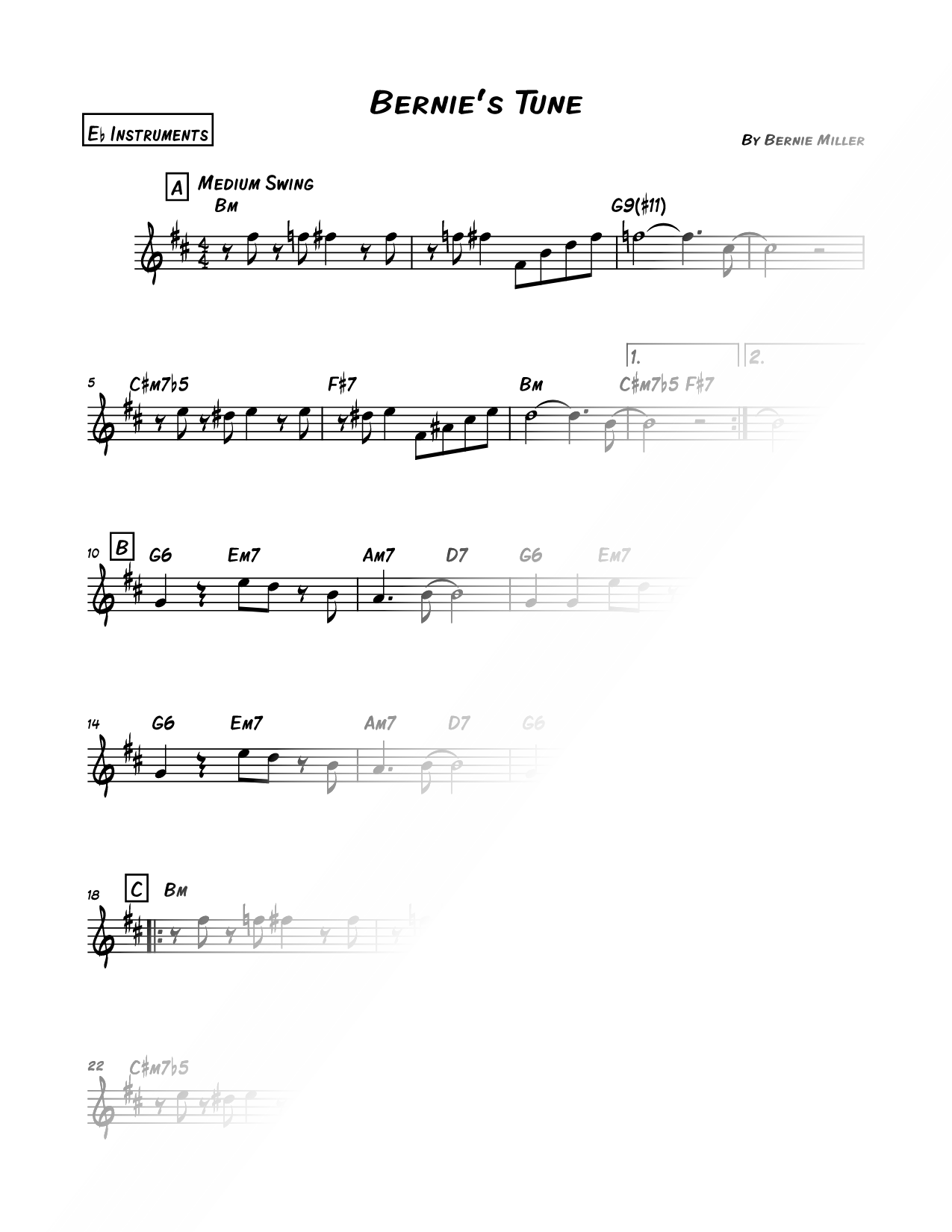 Bernie's Tune