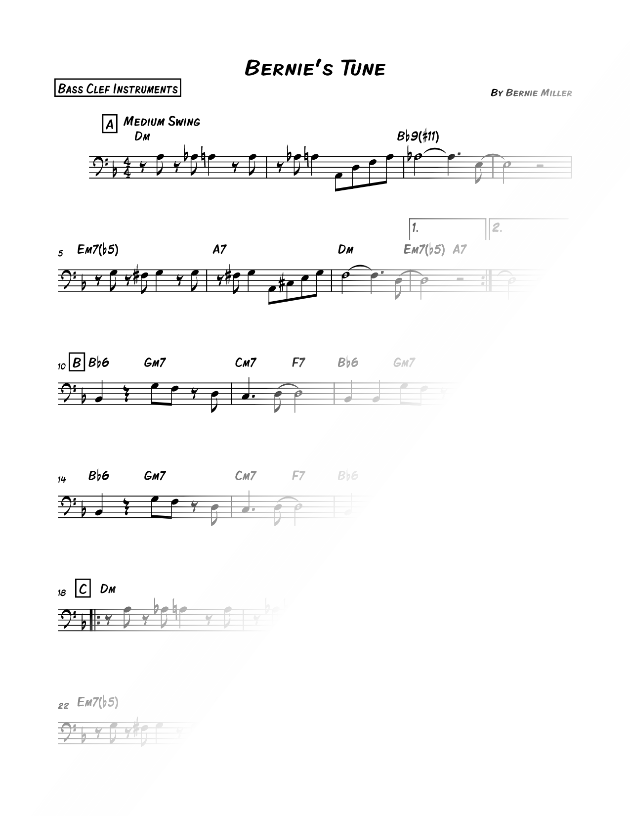 Bernie's Tune