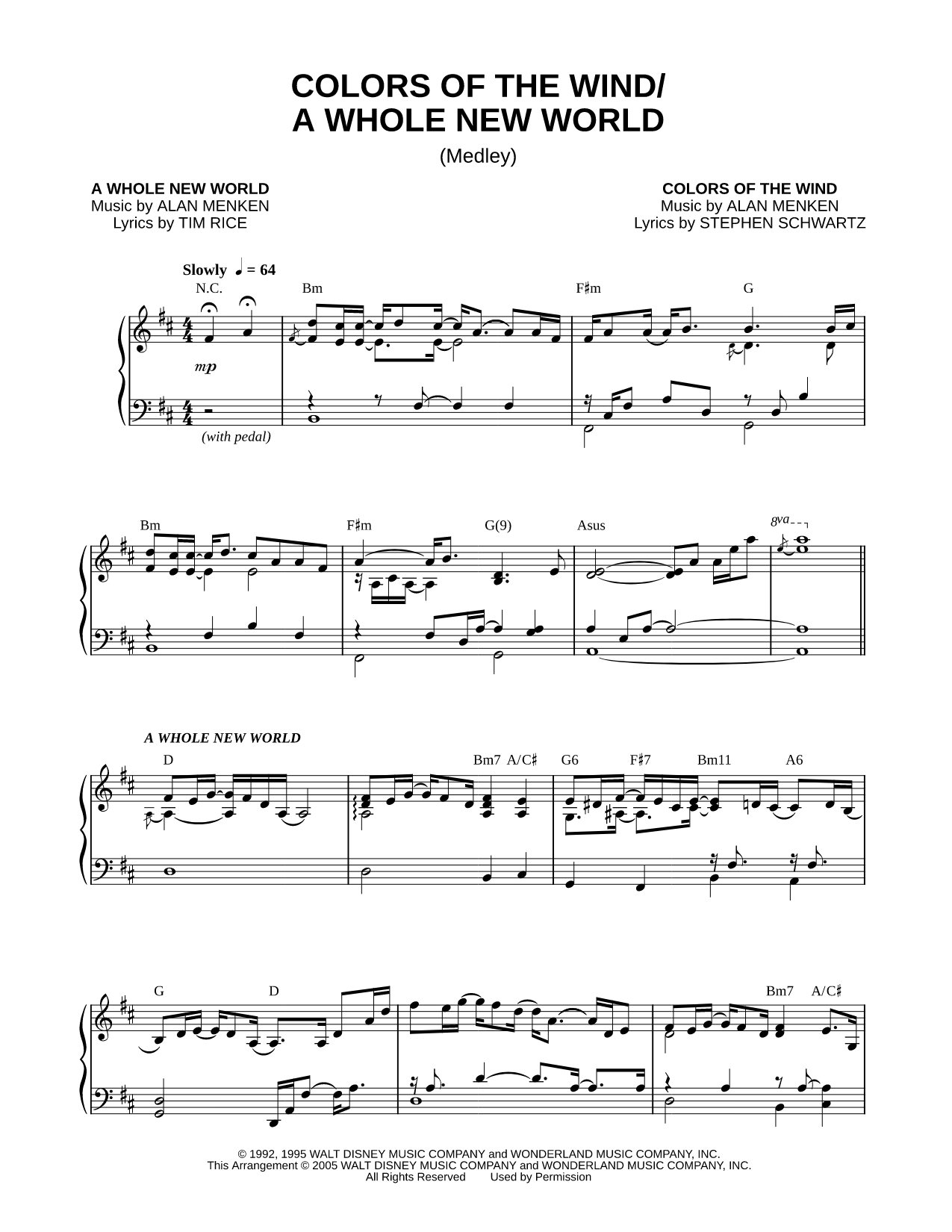Colors of the Wind / A Whole New World