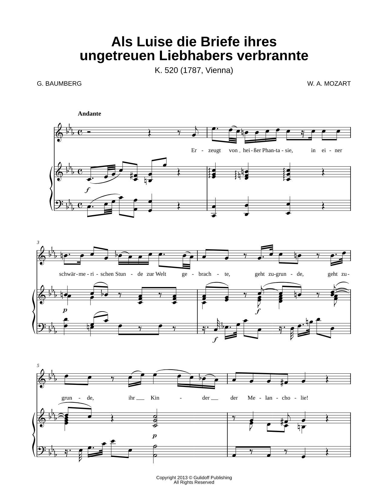 Als Luise die Briefe ihres ungetreuen Liebhabers verbrannte
