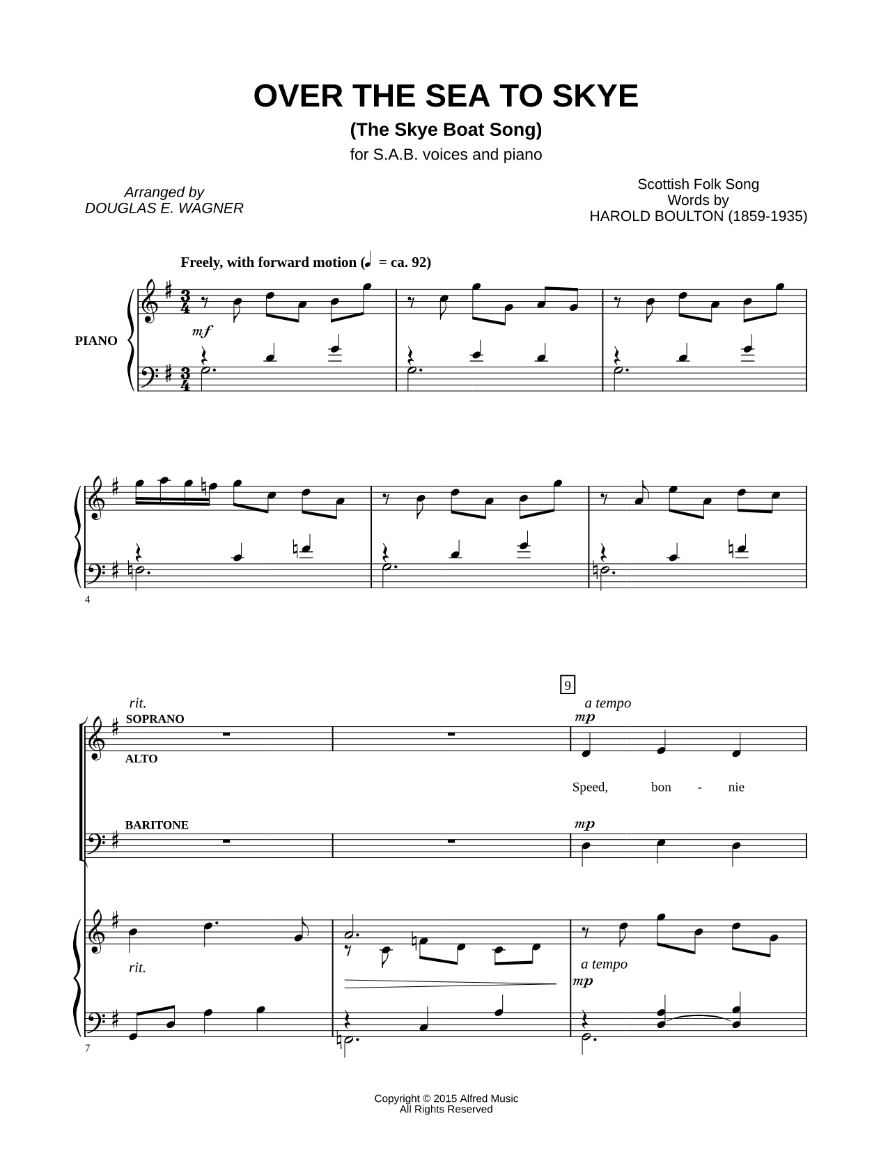 Over the Sea to Skye (The Skye Boat Song)