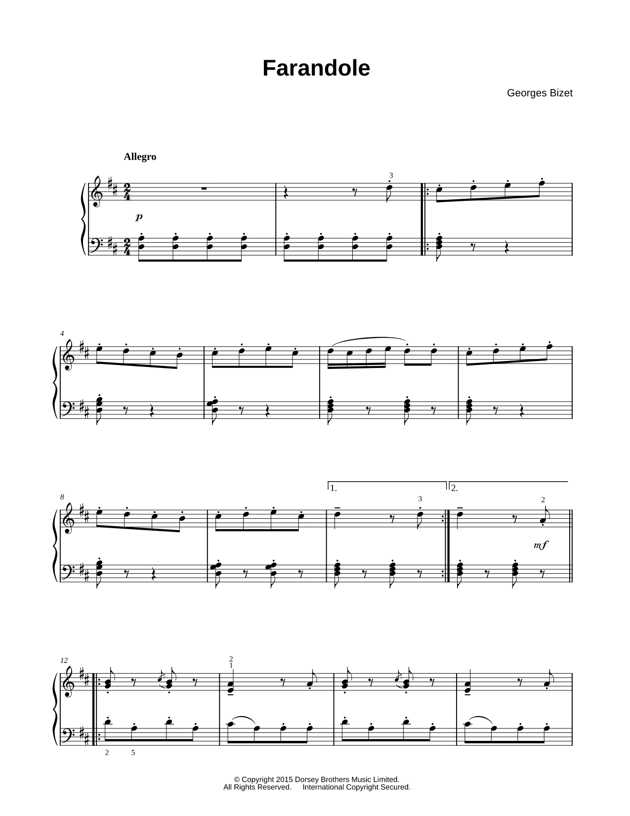 Farandole from L'Arlésienne Suite No. 2