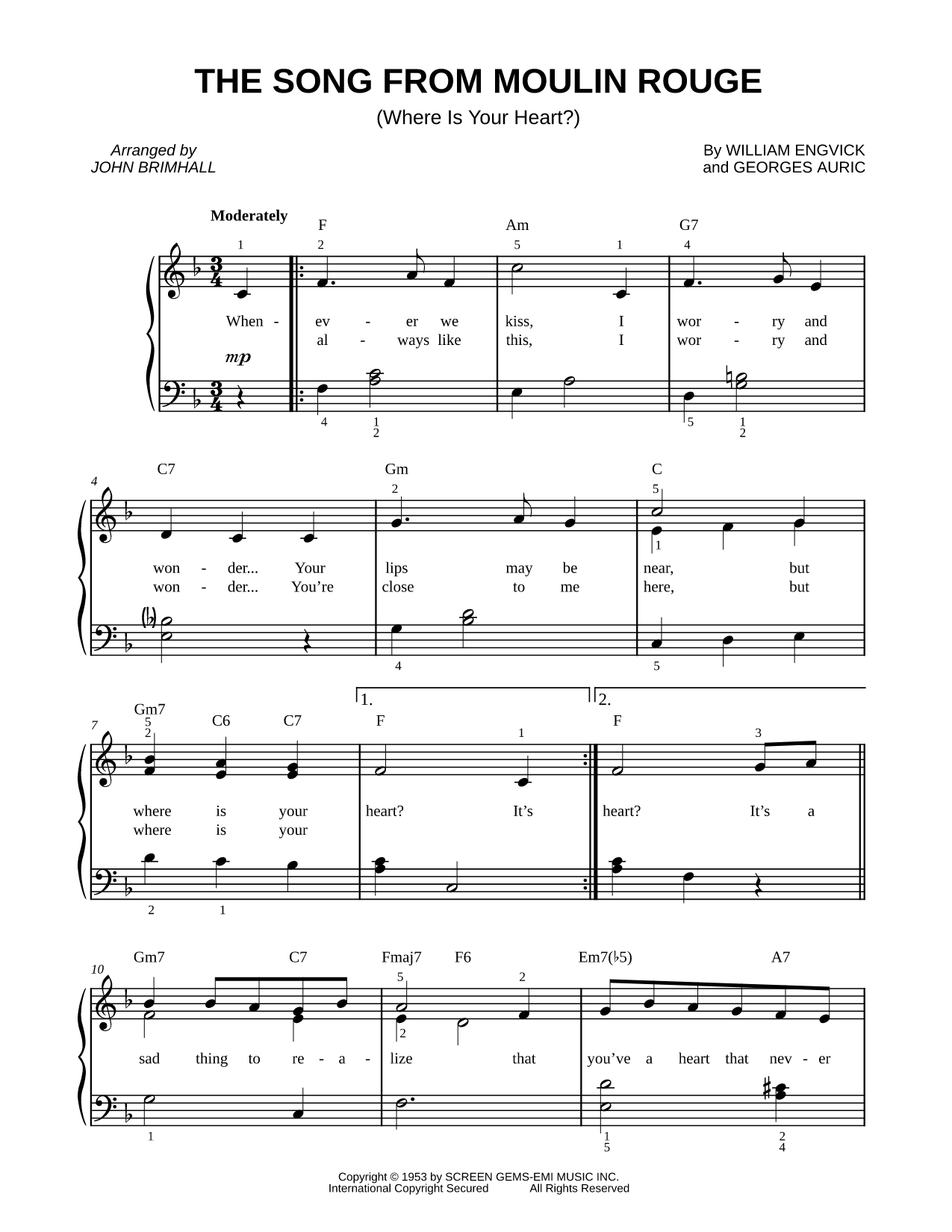 The Song from Moulin Rouge