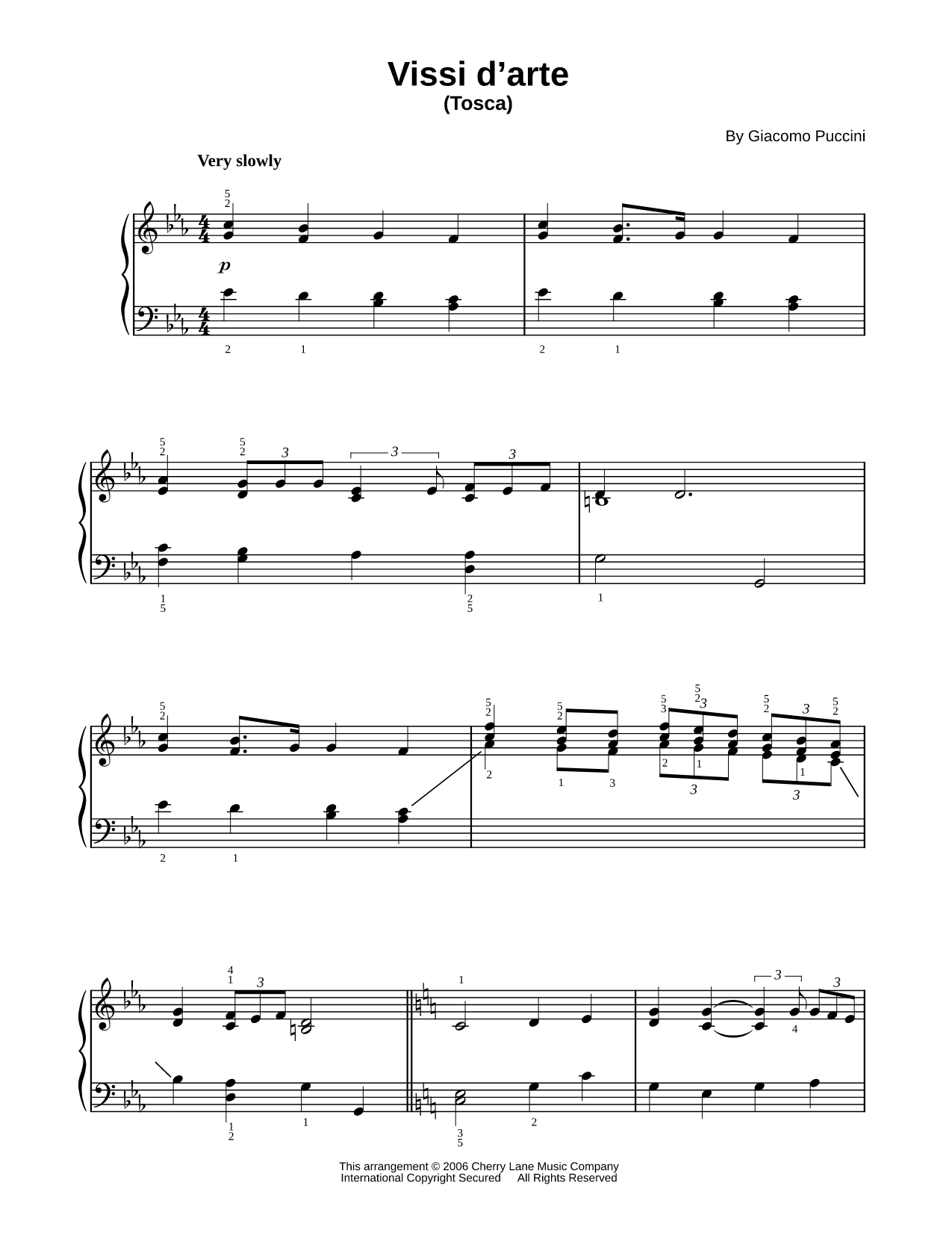 Tosca: Act II - Vissi d'arte