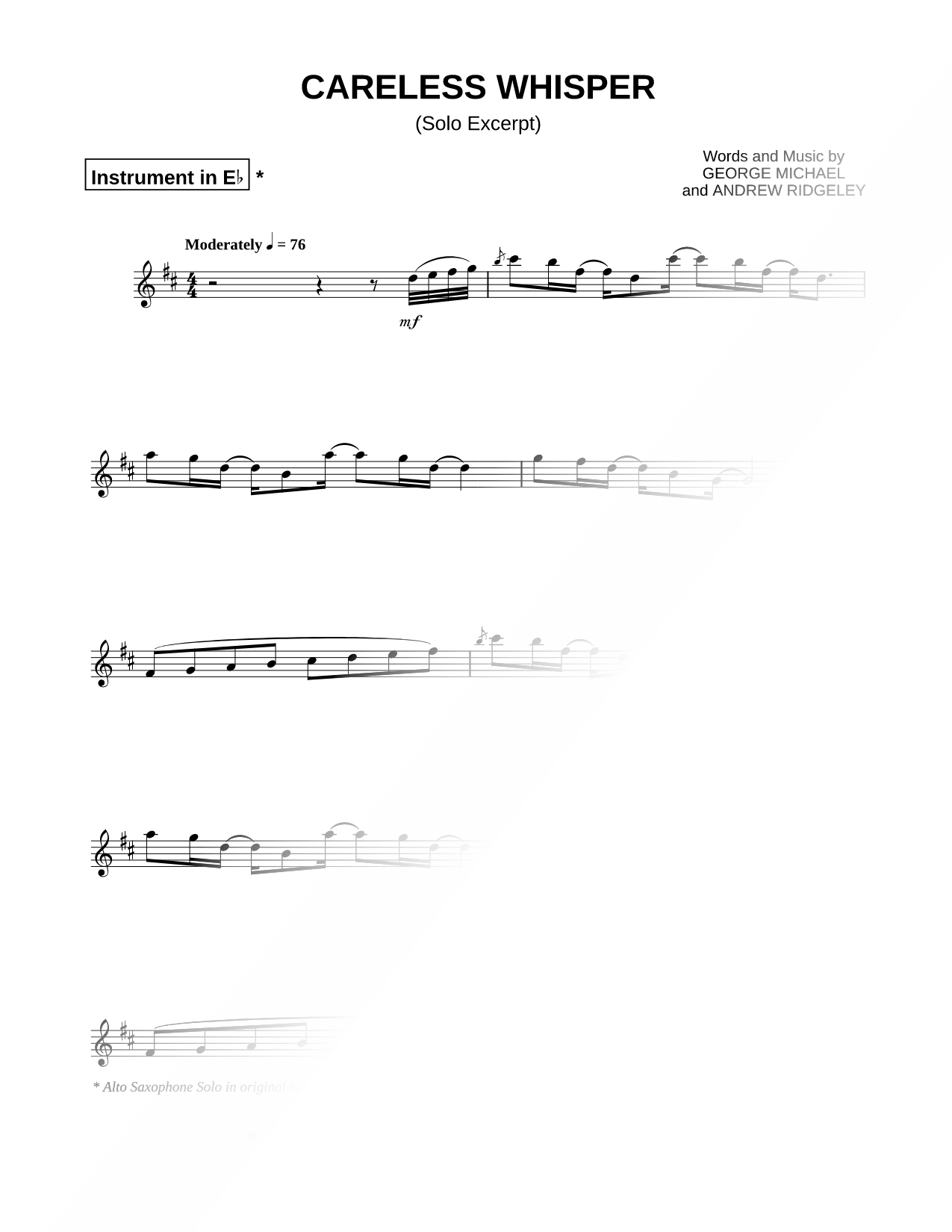 Careless Whisper [Excerpt]