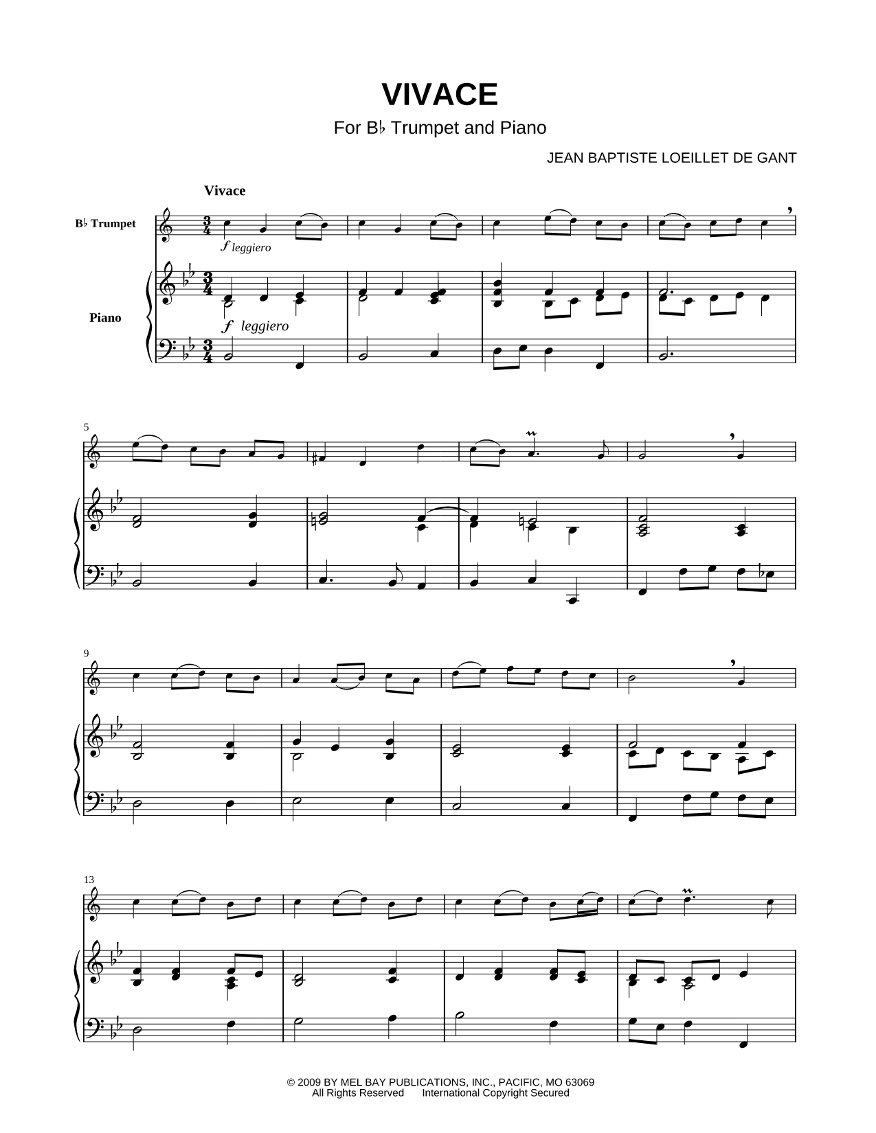 Vivace - Trumpet & Piano
