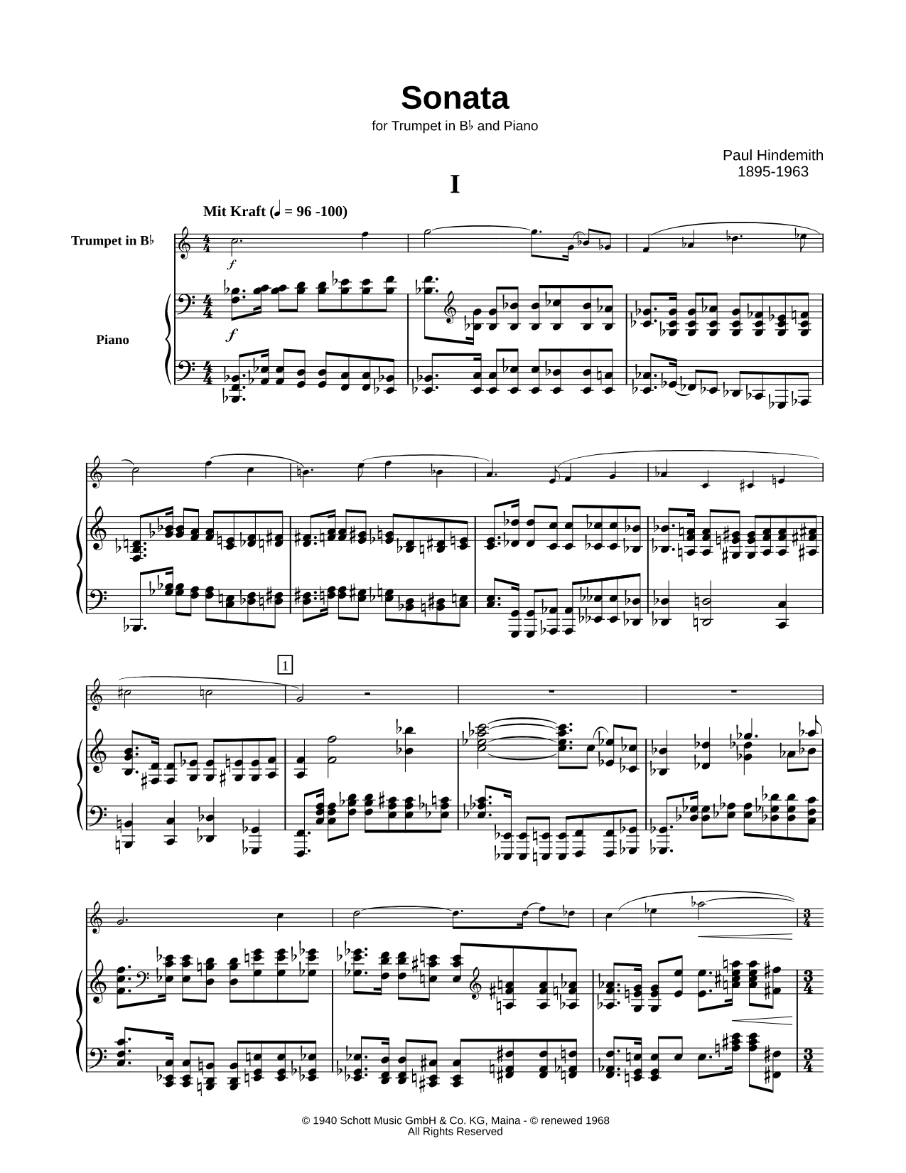 Sonata for Trumpet and Piano