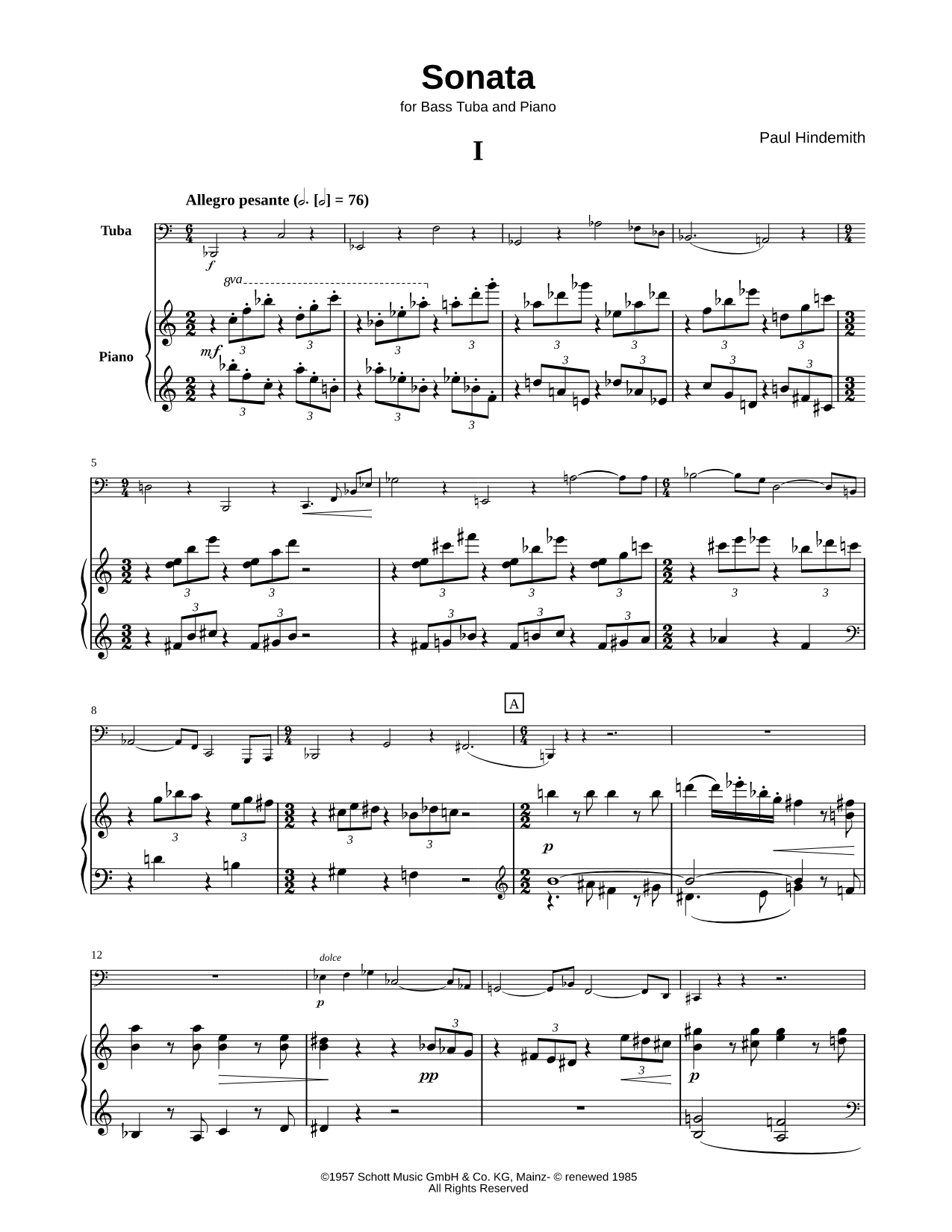 Sonata for Tuba and Piano