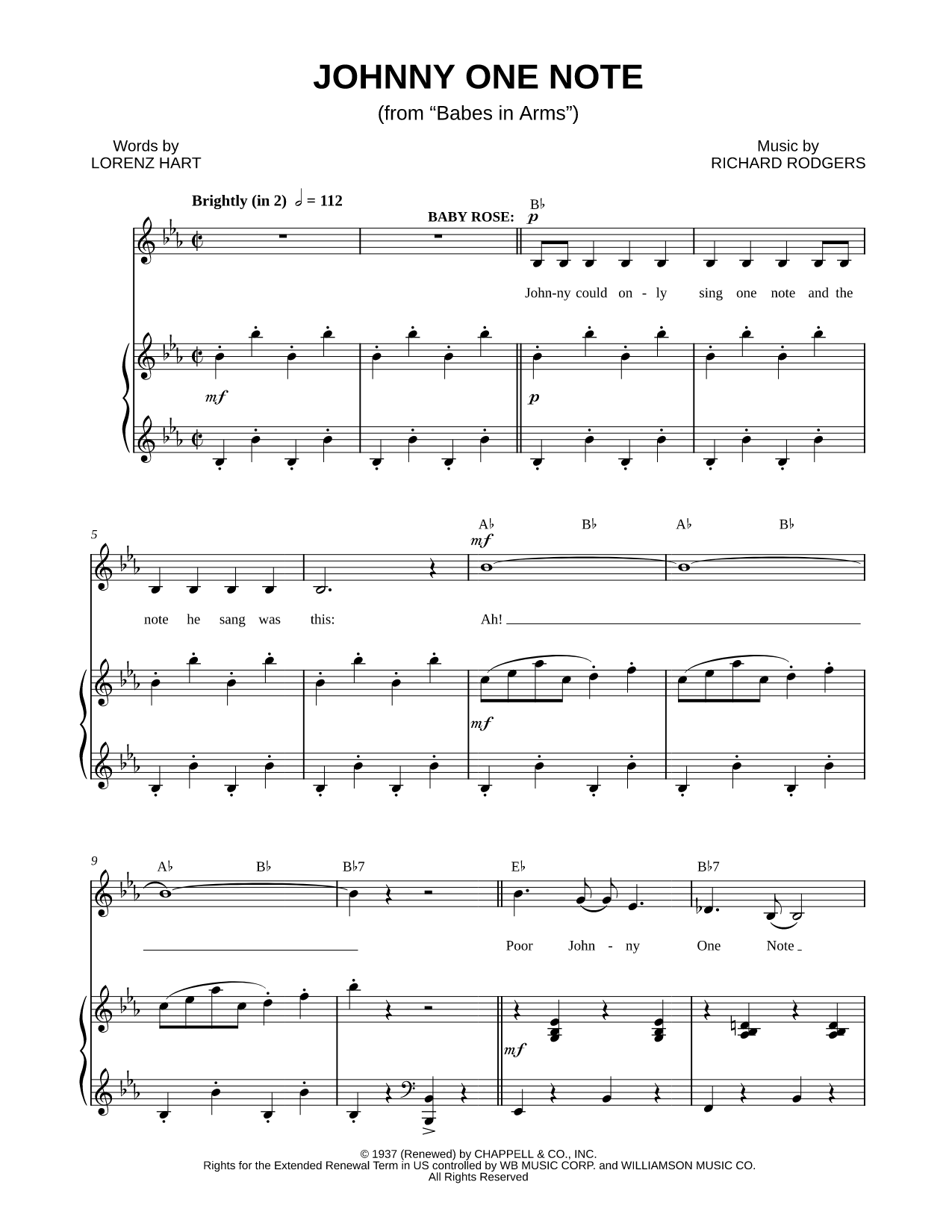 Johnny One Note
