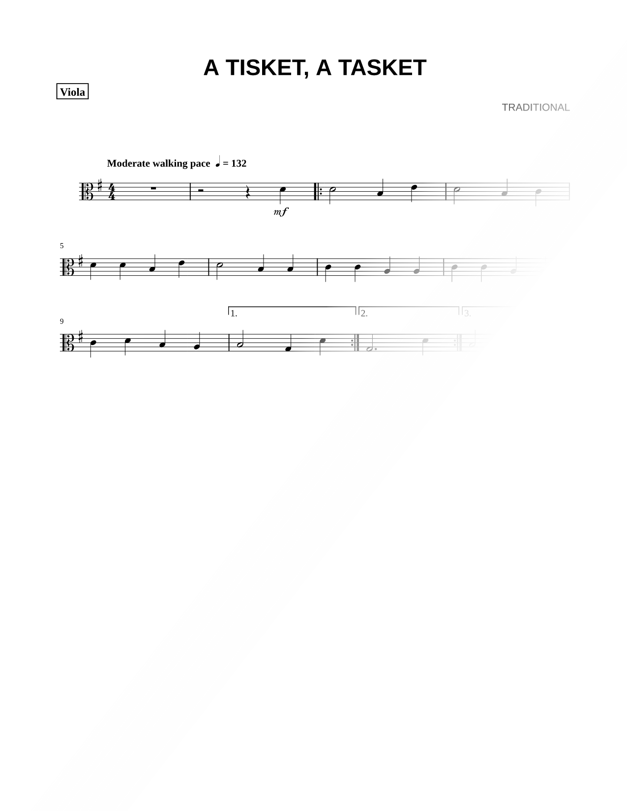 A Tisket, a Tasket - Viola