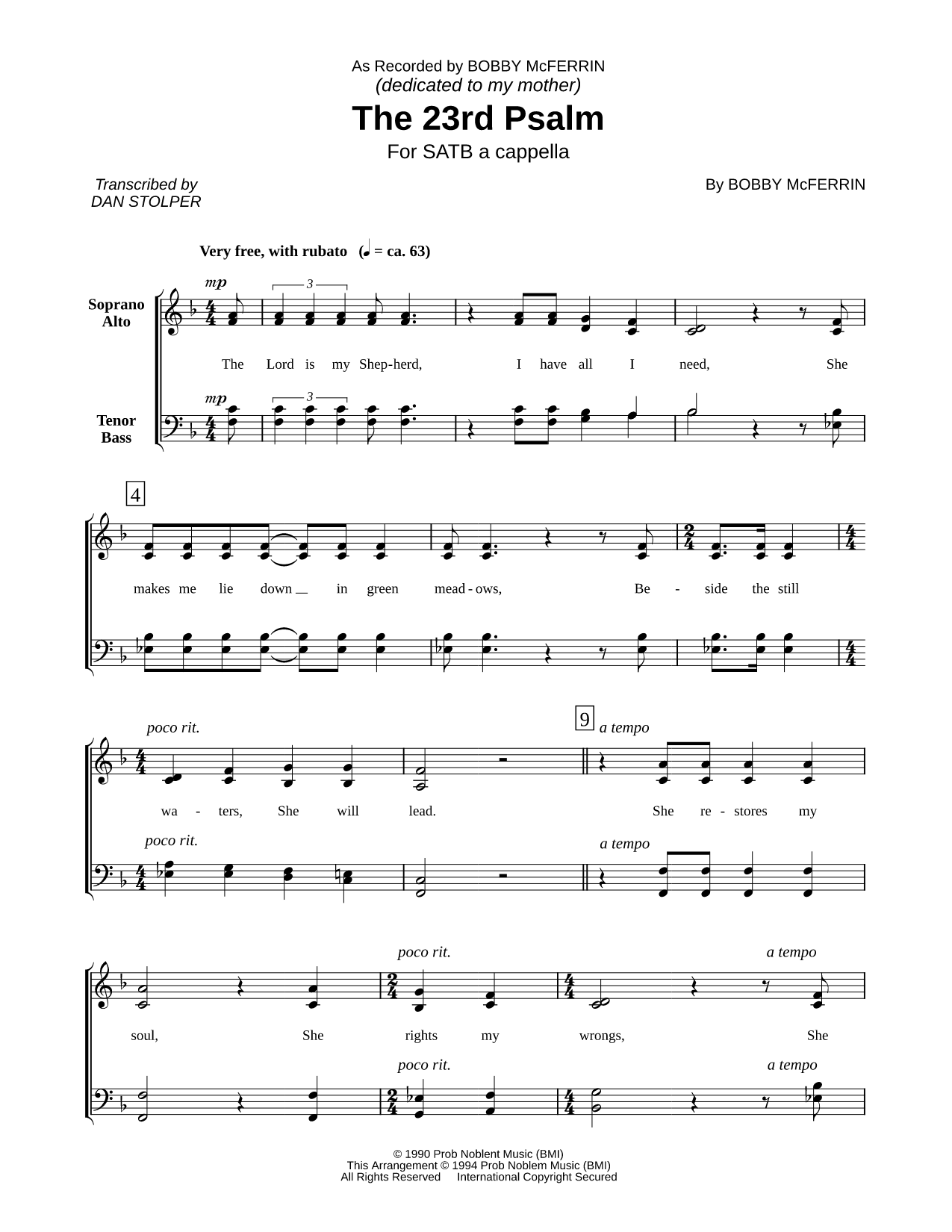 The 23rd Psalm