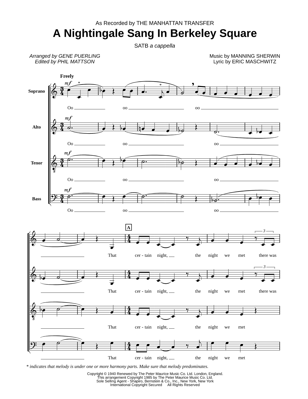 A Nightingale Sang in Berkeley Square