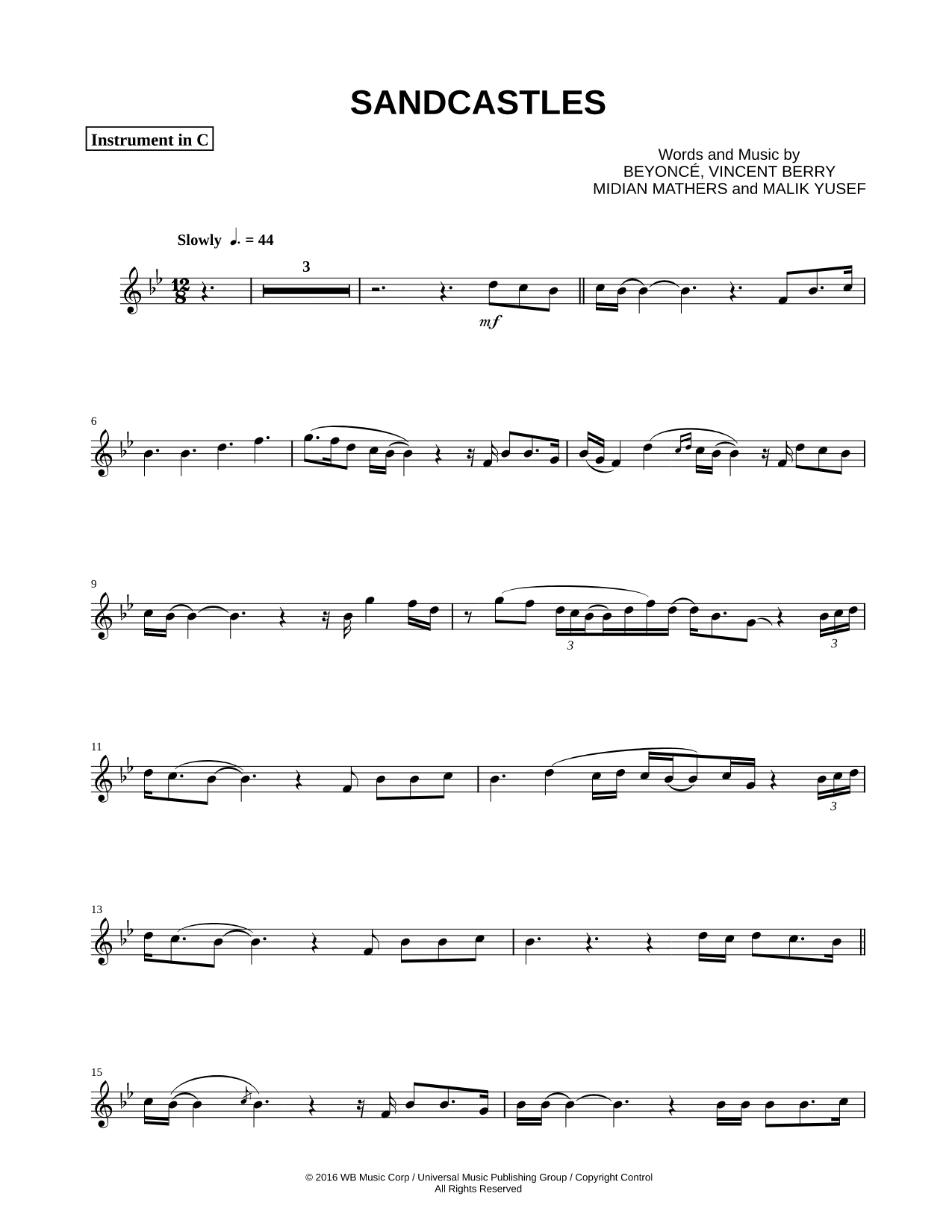 Sandcastles - C Instrument