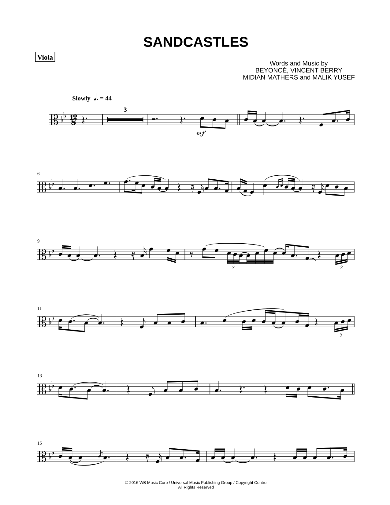 Sandcastles - Viola