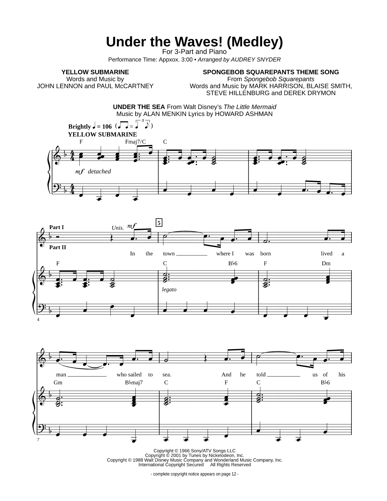 Under the Waves! (Medley)