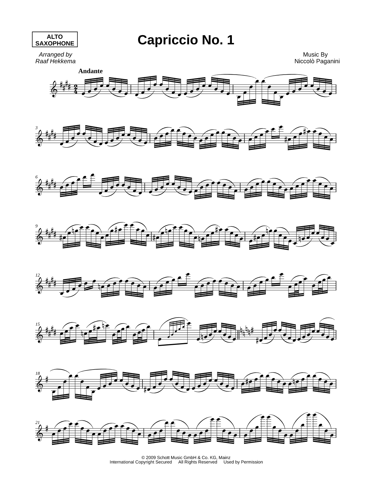24 Caprices, Op. 1: 1. Andante