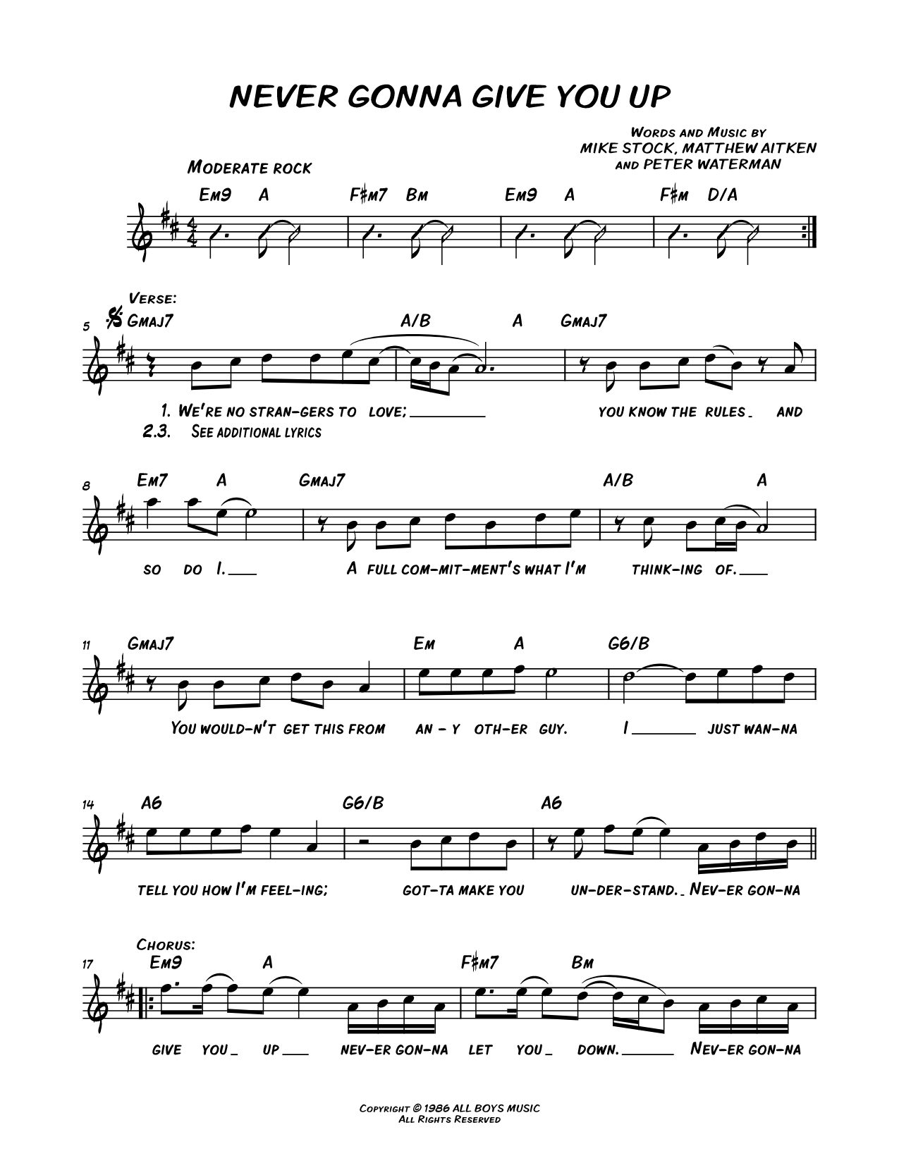 Never Gonna Give You Up