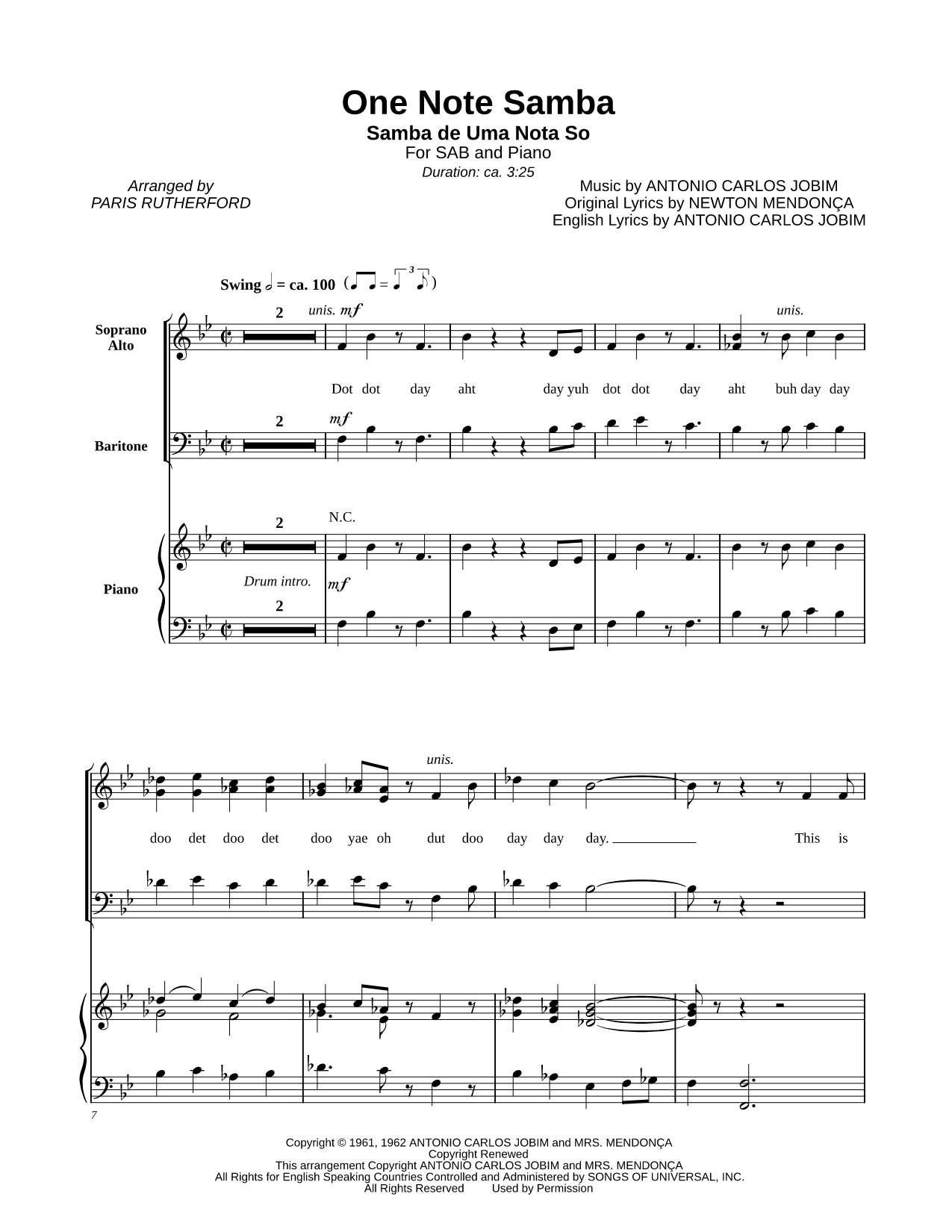 One Note Samba