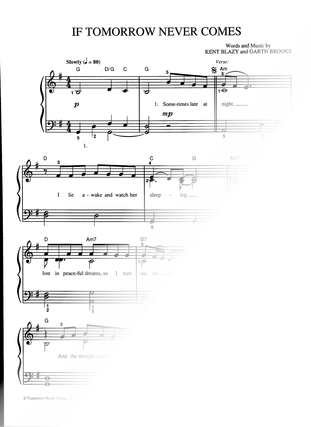 If Tomorrow Never Comes