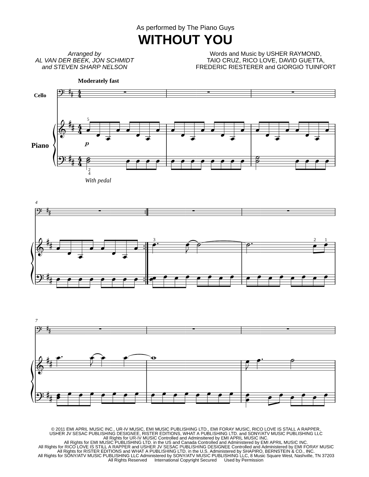Without You - Cello & Piano