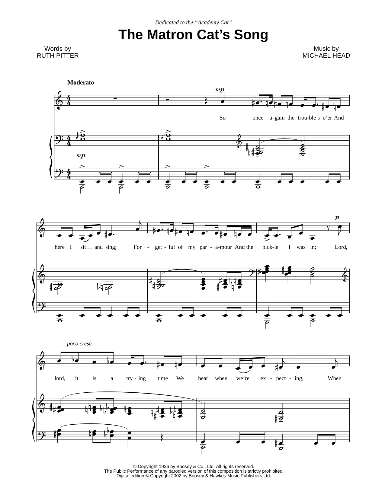 The Matron Cat's Song