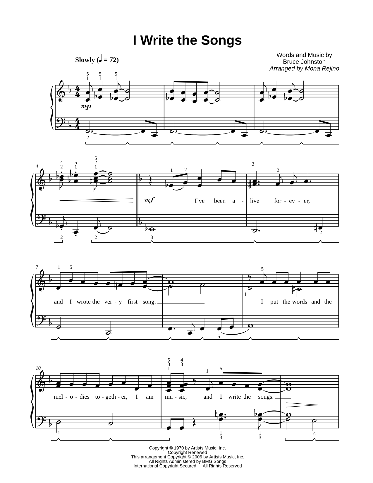 I Write the Songs