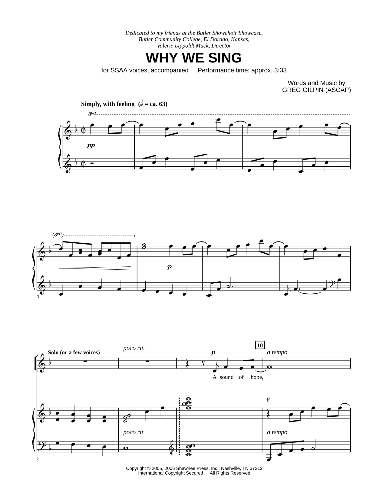 Why We Sing