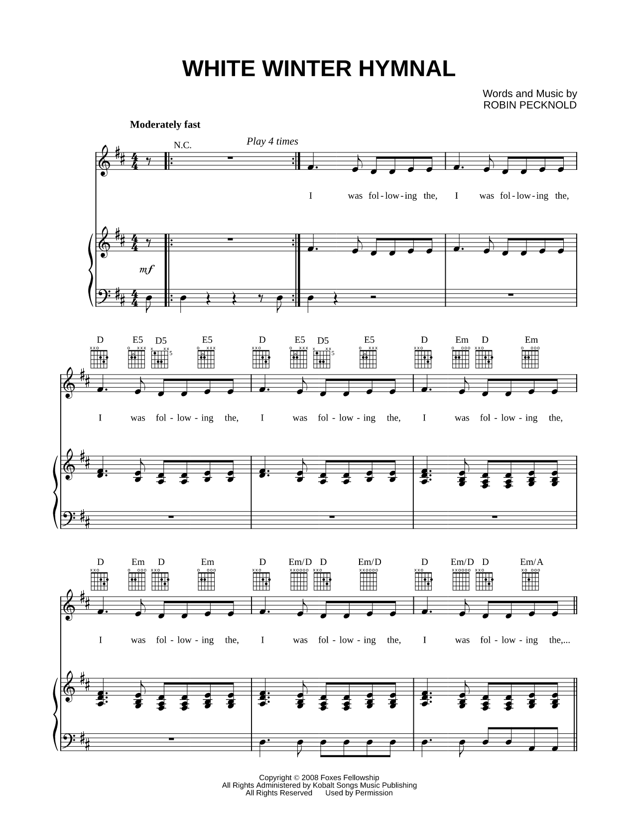 White Winter Hymnal