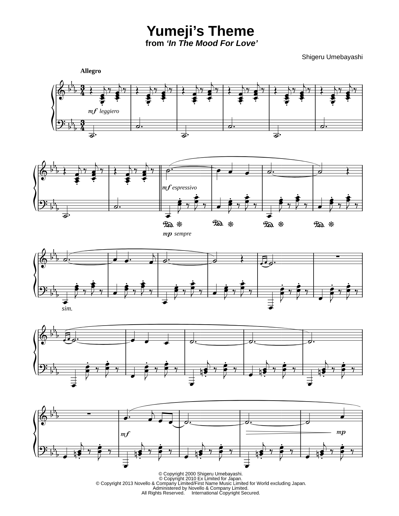 Yumeji's Theme