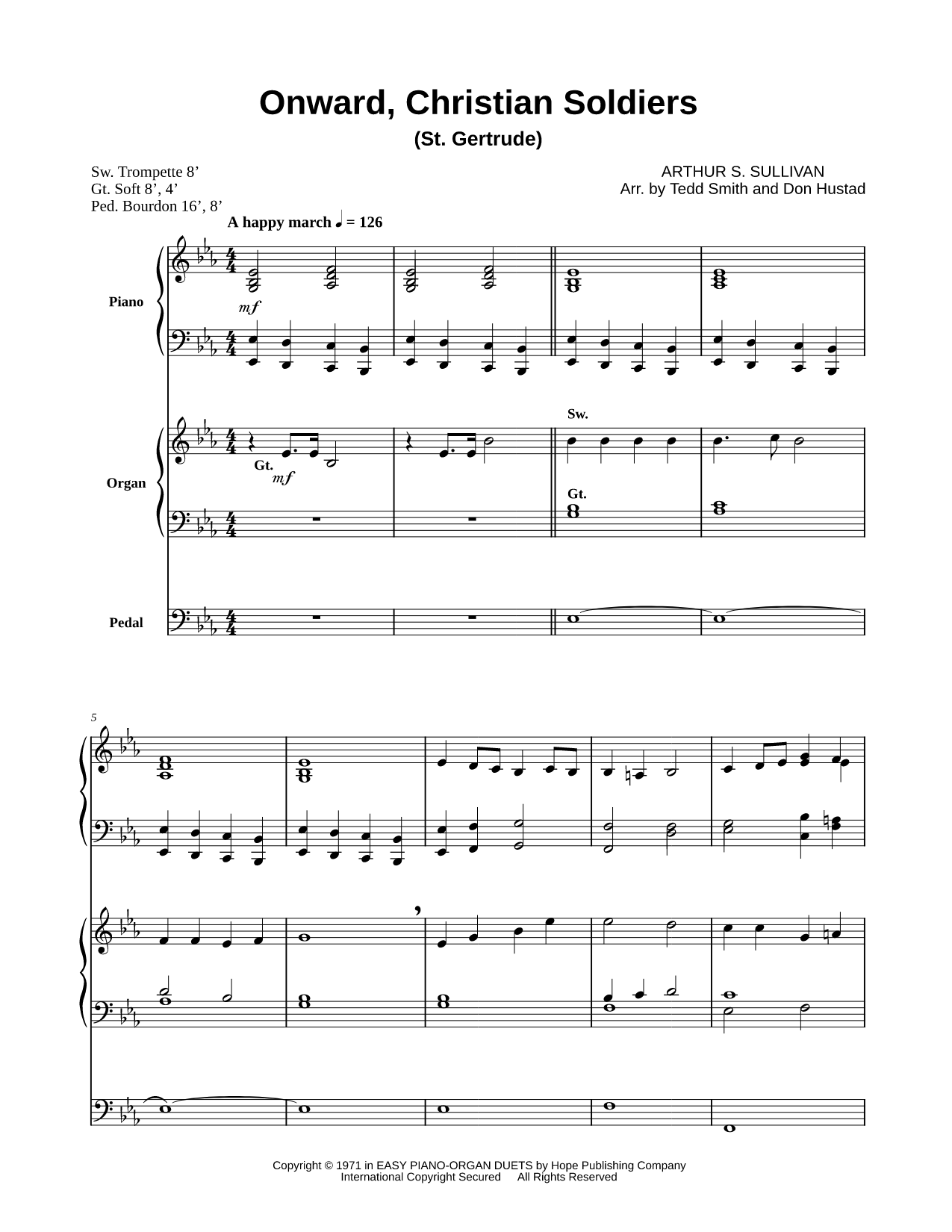 Onward, Christian Soldiers - Piano & Organ
