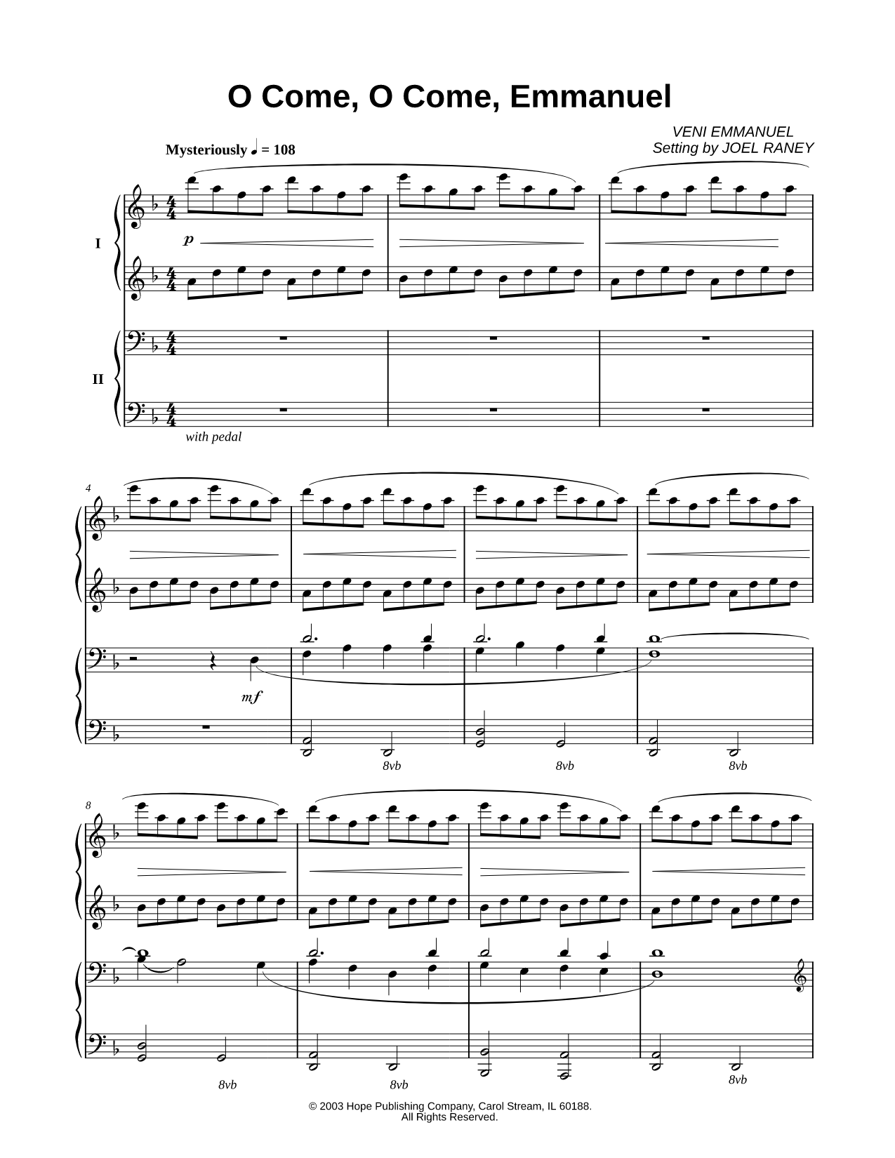 O Come, O Come, Emmanuel